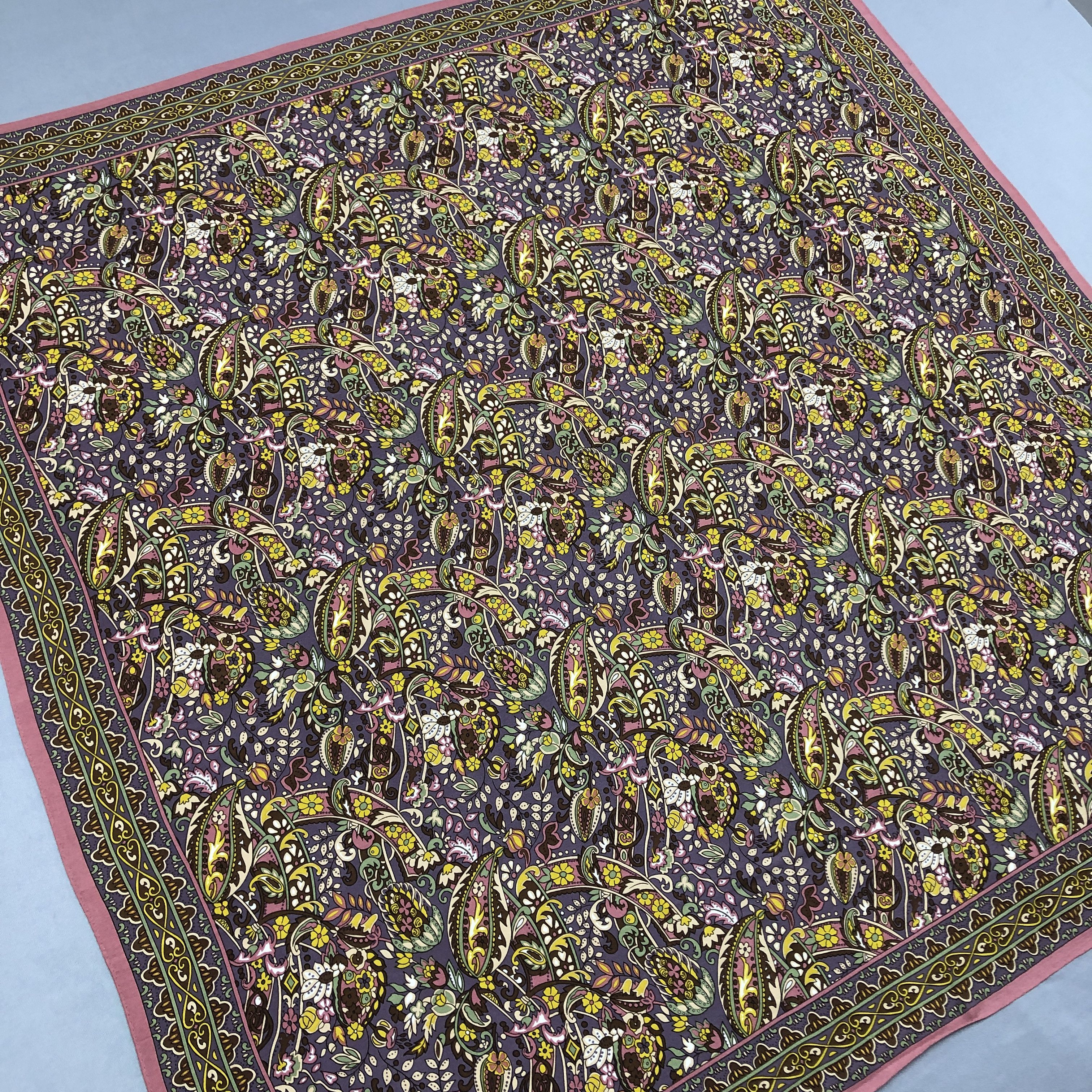 Japanese Brand Vintage J.G. Dubois SILK Scarf Twill Stole Wraps Scarves Size ONE SIZE - 3 Thumbnail