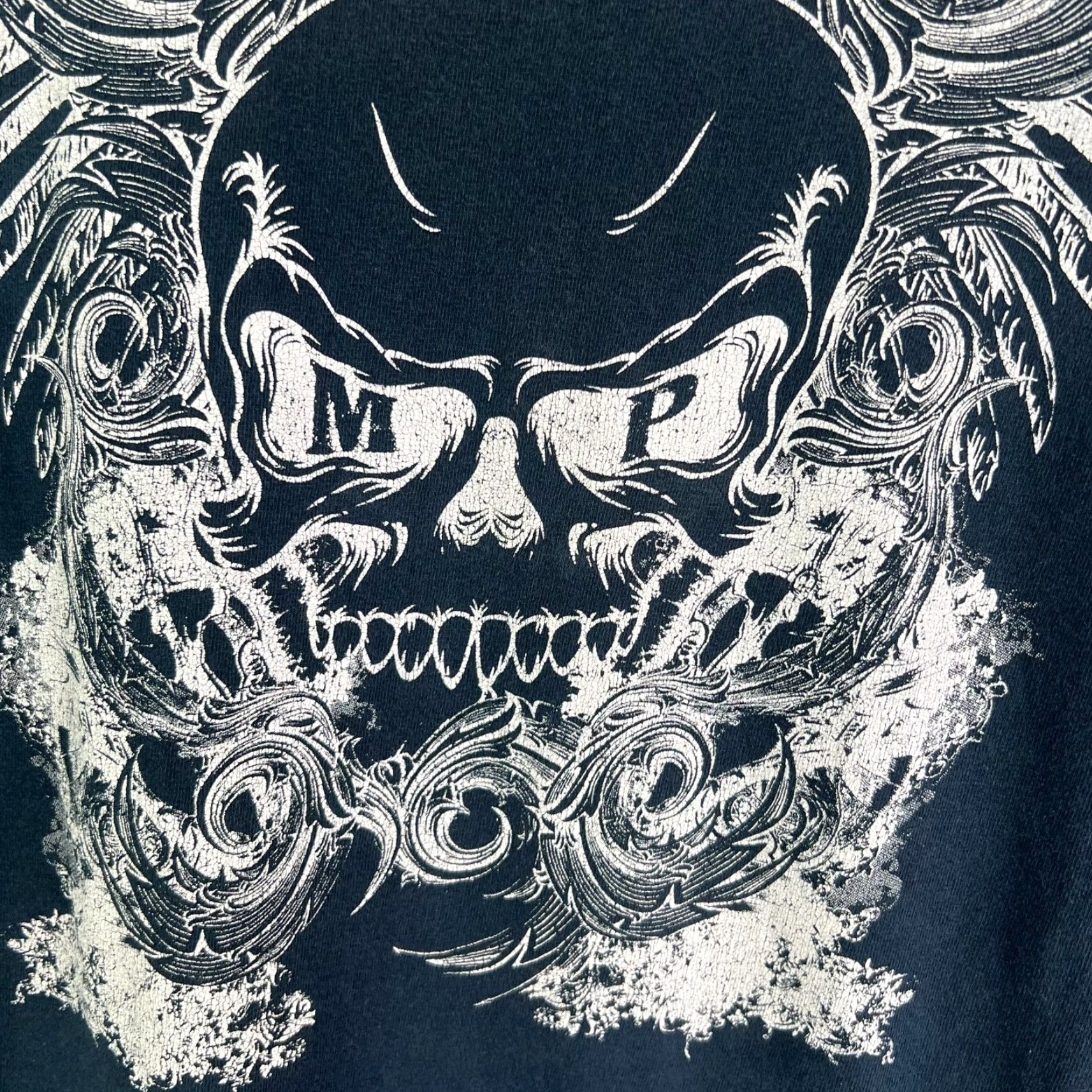 Gildan Gildan Skull Wings Tribal T-Shirt Mens 2XL Blue Graphic Print Crew Neck Short Sleeve Preshrunk Cotton Size US XXL / EU 58 / 5 - 2 Thumbnail
