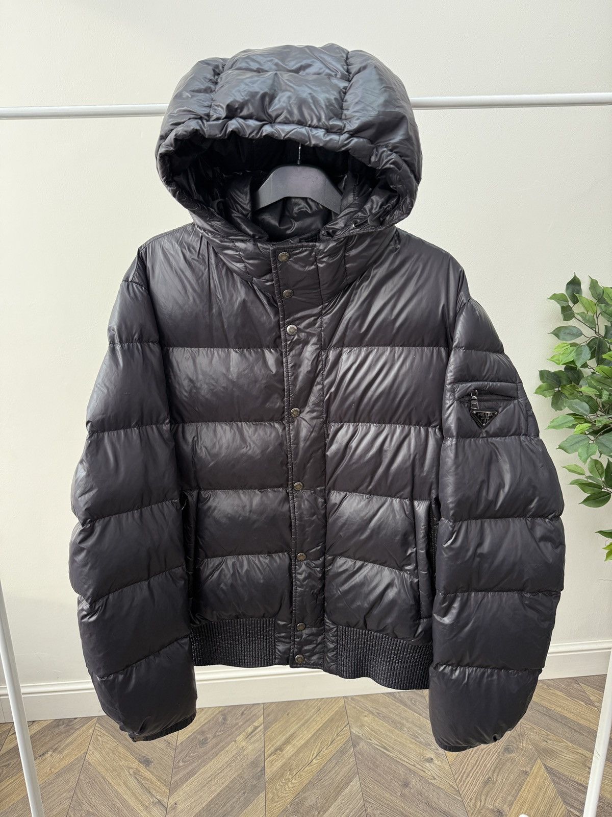 Prada Vintage Prada Milano 2013 Nylon Elderdown Puffer Jacket Size US L / EU 52-54 / 3 - 1 Thumbnail