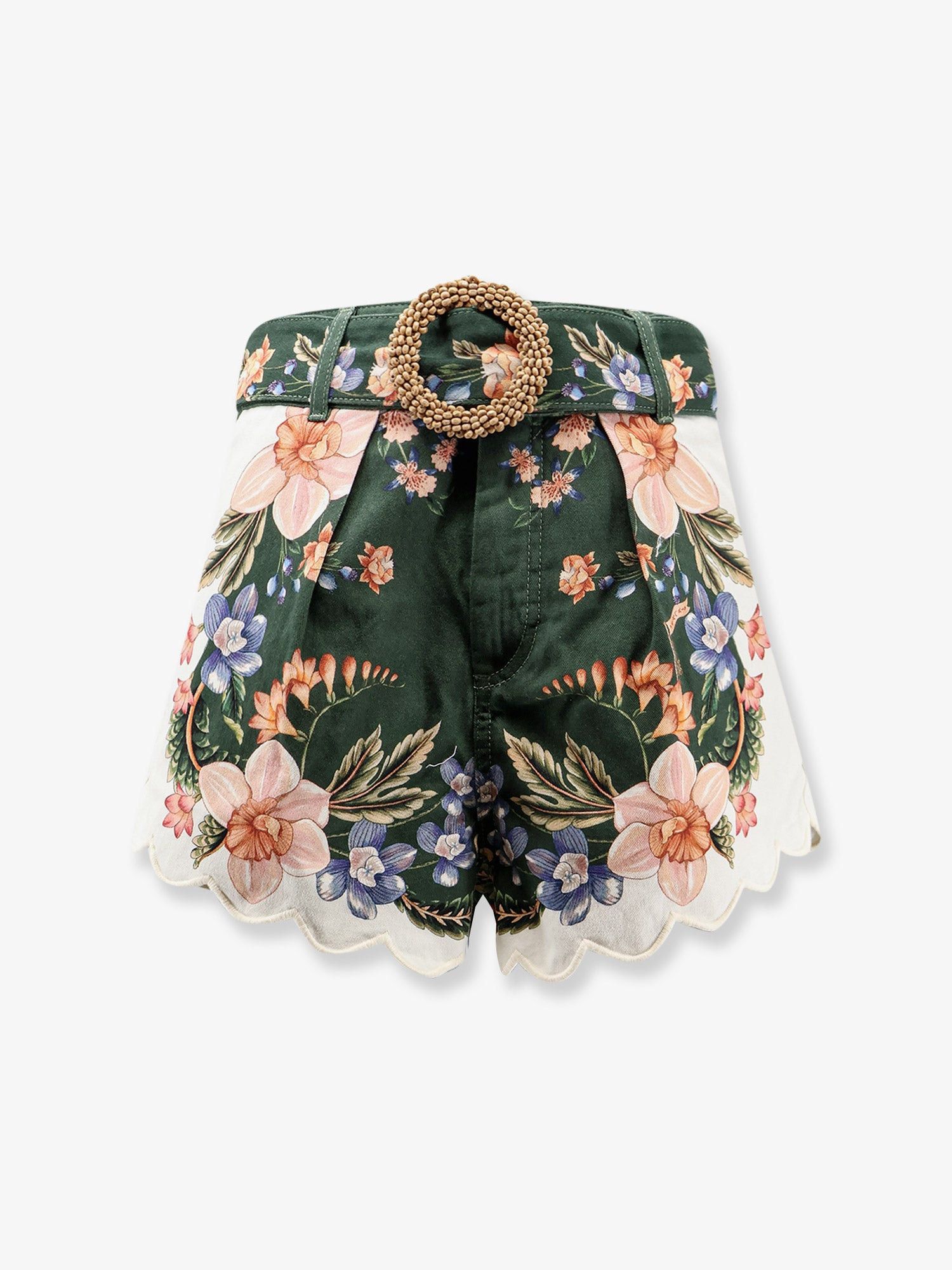 Farm Rio Berry Garden Cotton Shorts With Floral Print Size 24" / US 00 / IT 34 - 1 Thumbnail