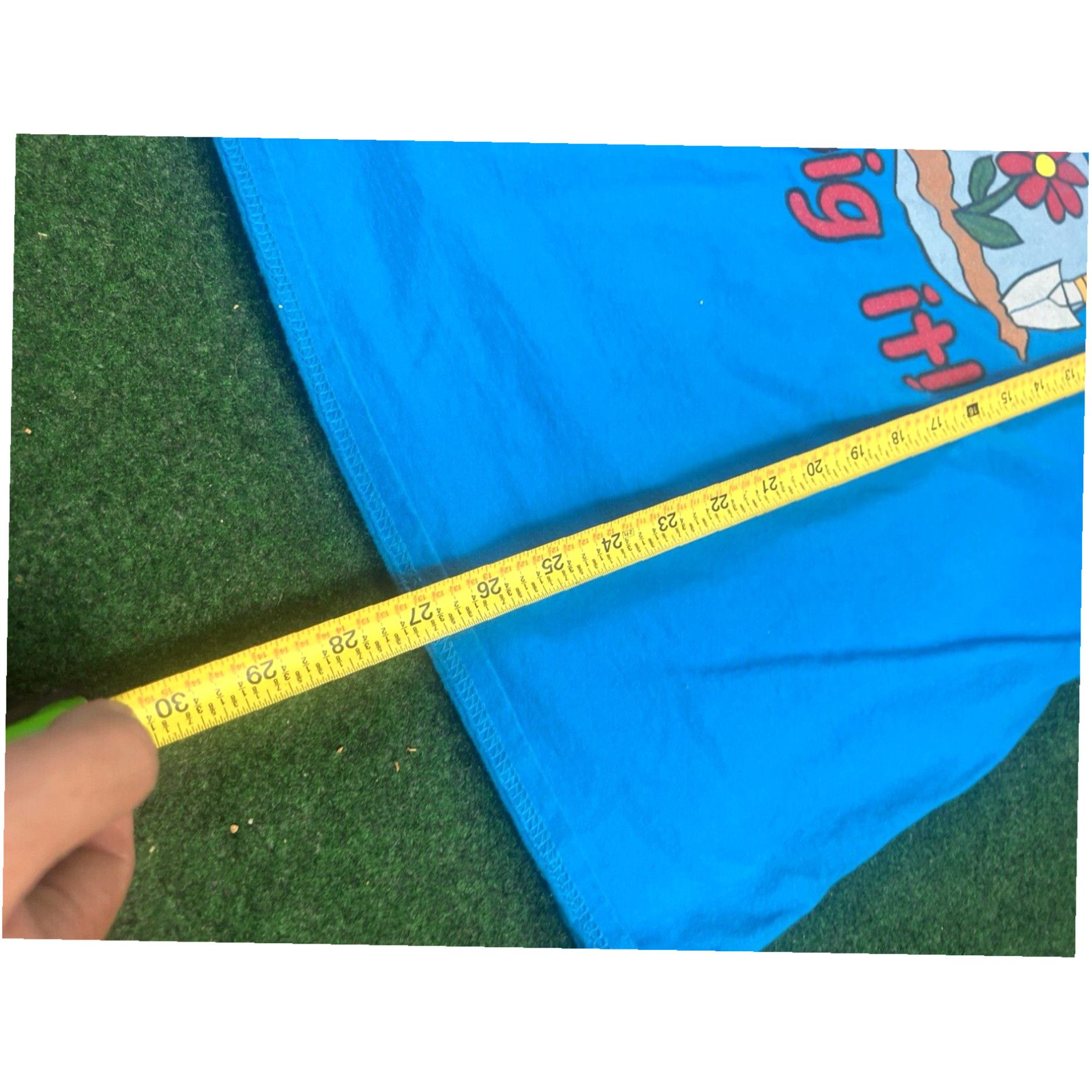 Hanes Life is a Garden Dig it T shirt size Large blue see photos for measurements Size L / US 10 / IT 46 - 7 Thumbnail