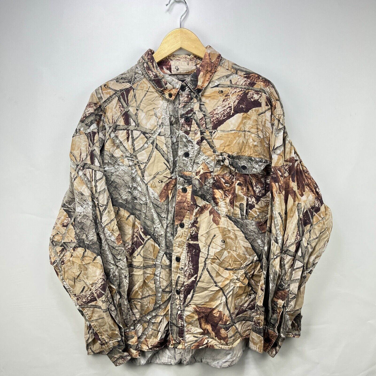 Vintage Vintage Camo Tree Button-Up Long Sleeve Shirt 2XL Size US XL / EU 56 / 4 - 1 Thumbnail