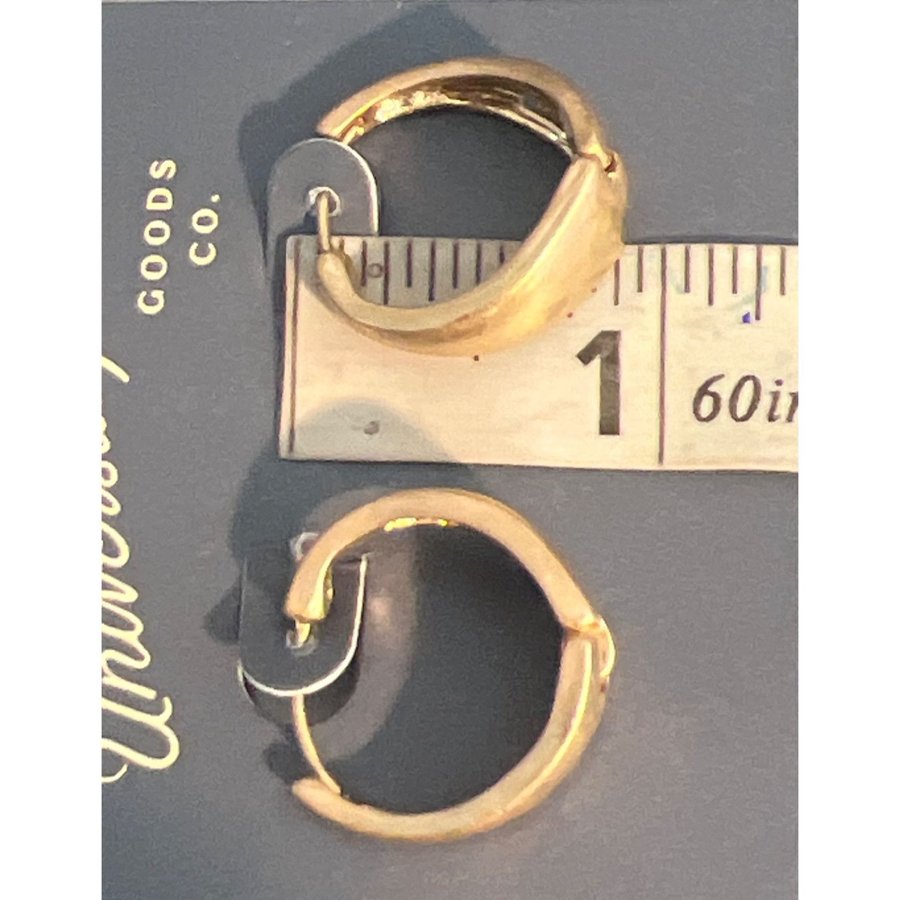 Other Universal Thread 3 Pair Hoop Earrings Gold Silver Tone Hinge Size ONE SIZE - 7 Thumbnail