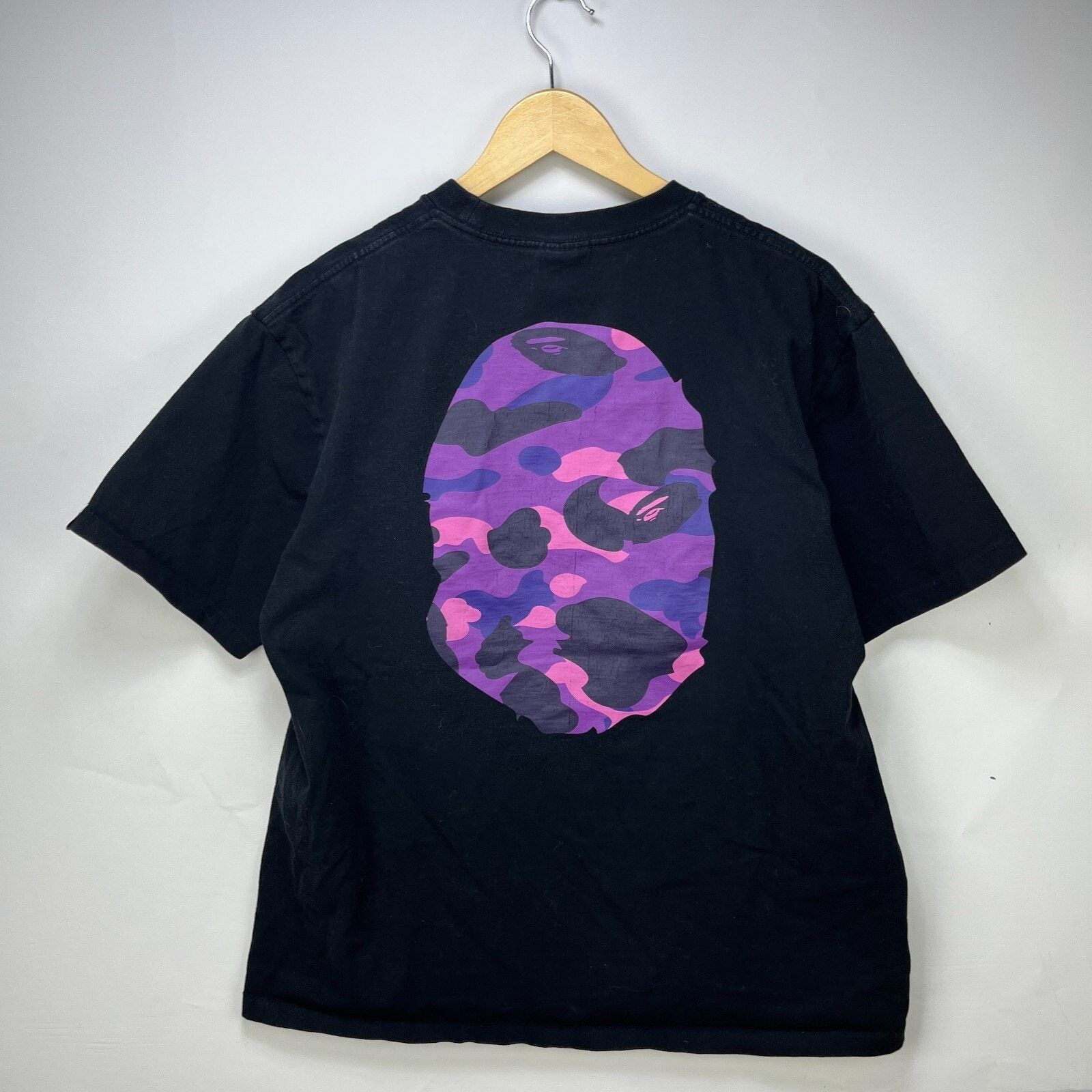 Bape × Vintage BAPE Purple Camo Big Ape Head T Shirt XL A Bathing Size US XL / EU 56 / 4 - 5 Thumbnail