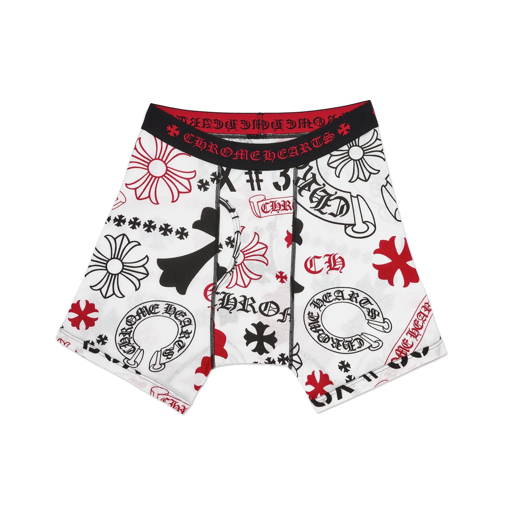 Chrome Hearts Stencil Long Boxer Brief White Size US 32 / EU 48 - 1 Thumbnail