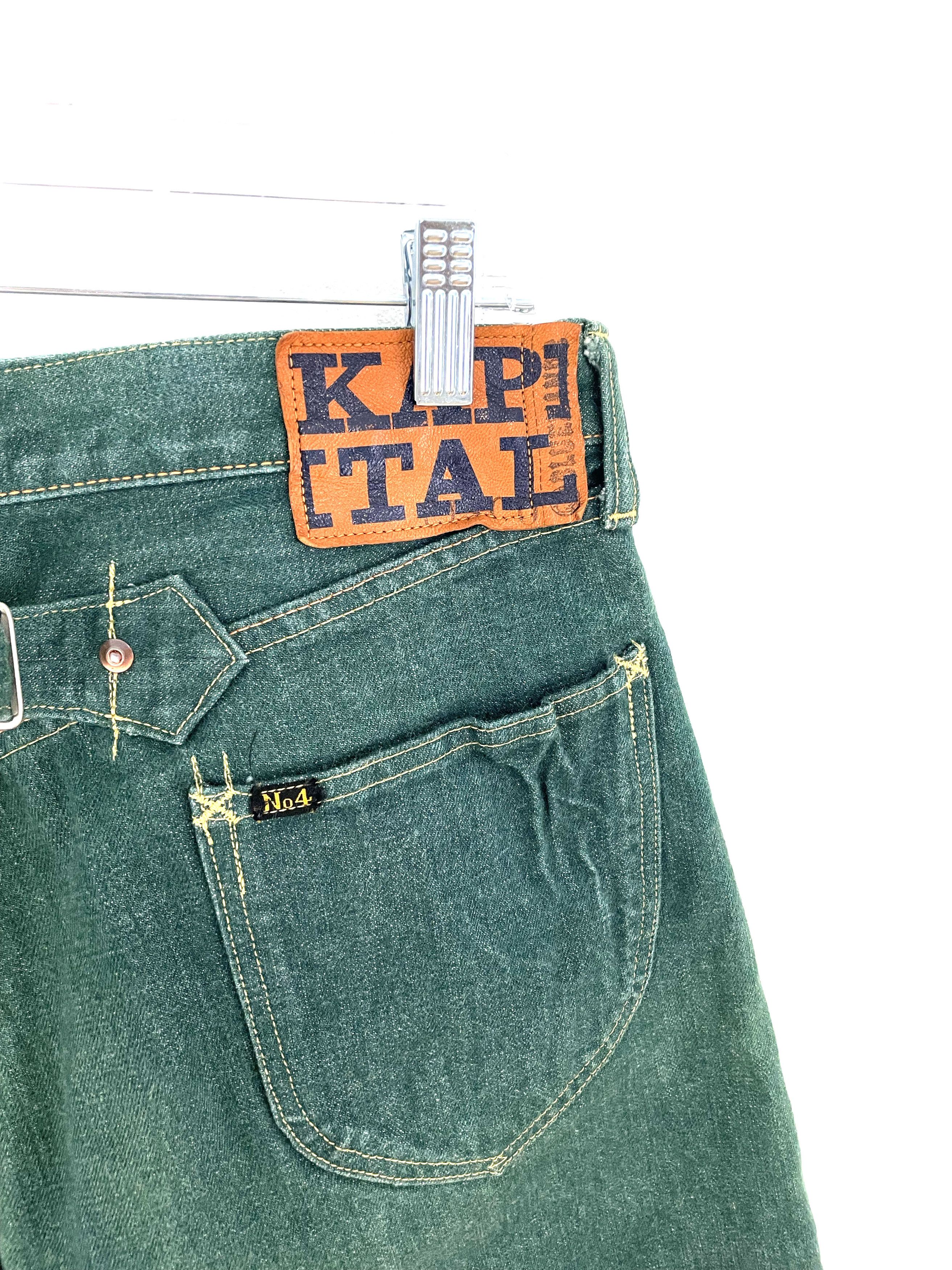 Kapital Green Denim Shorts Size US 30 / EU 46 - 6 Thumbnail