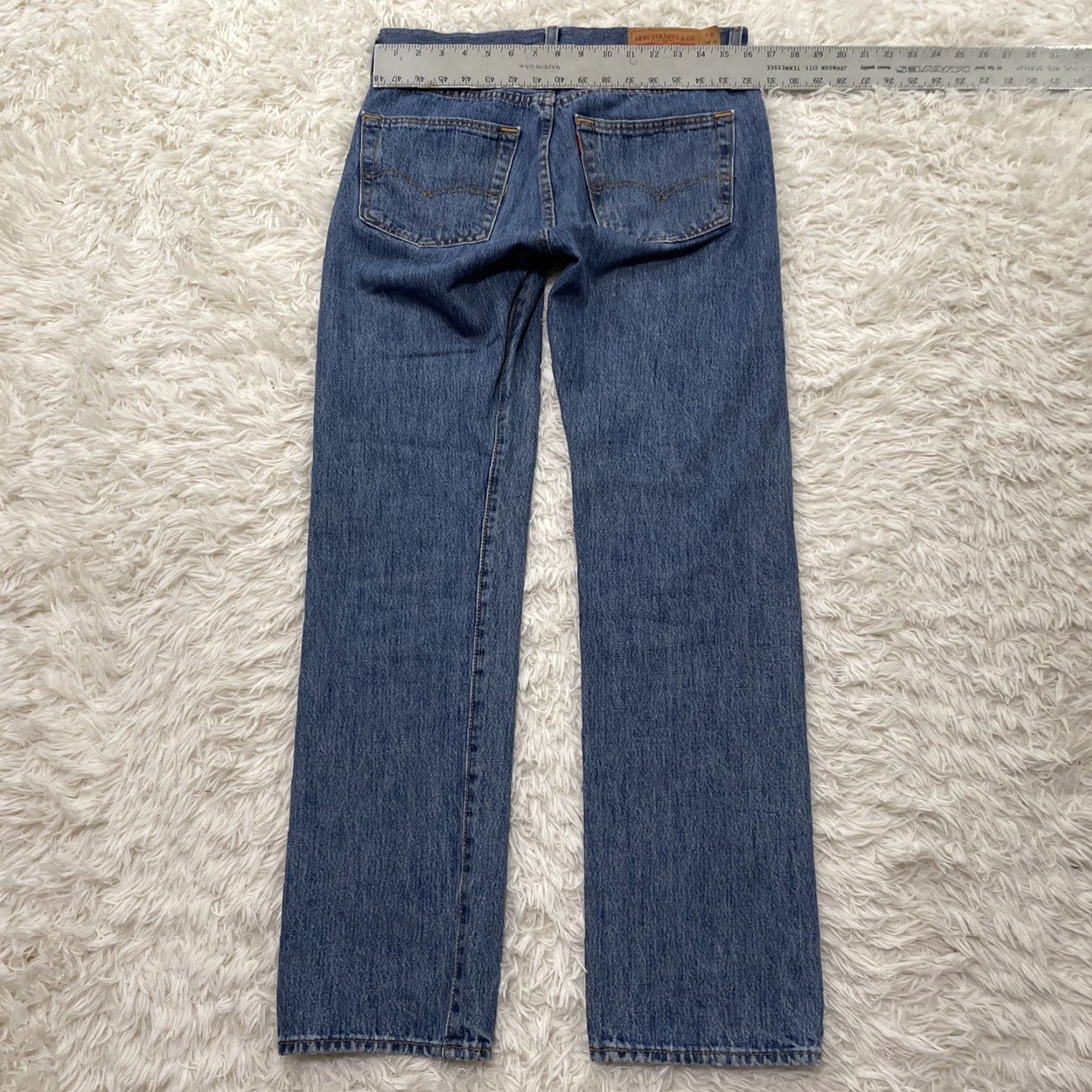 Levi's VINTAGE Levi's 501xx Jeans Mens 31x32 Blue Straight Button Fly 2000's Levis 501 xx Denim Size US 31 - 5 Thumbnail