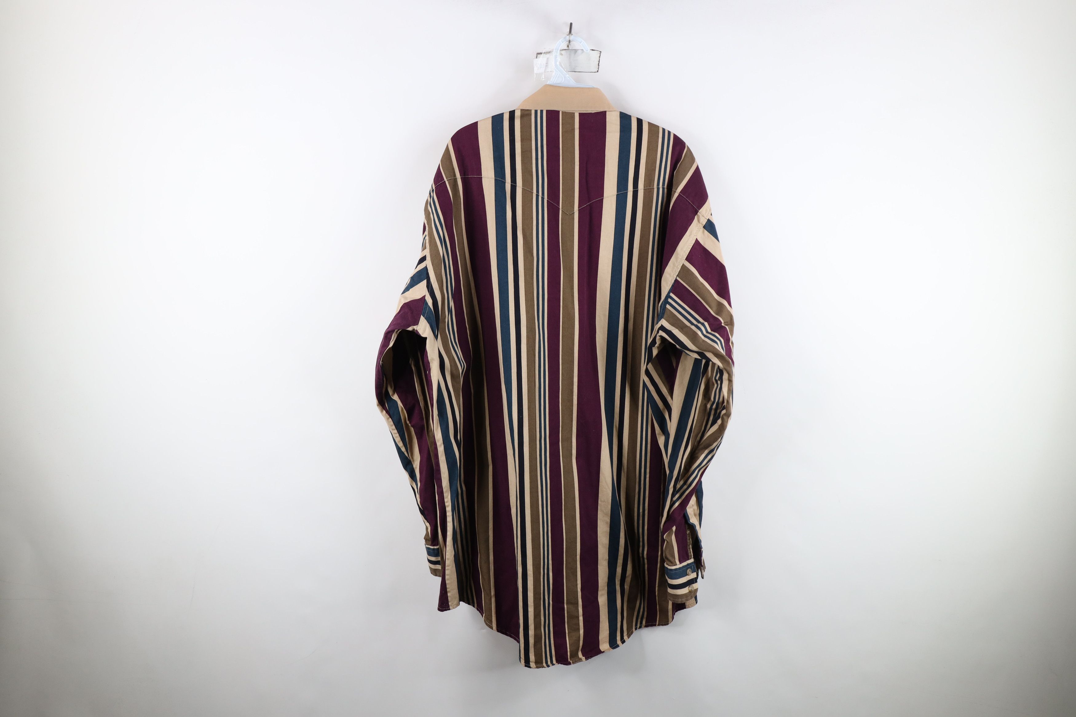 Vintage Vintage 90s Streetwear Rodeo Striped Button Down Shirt Size US XXL / EU 58 / 5 - 12 Thumbnail