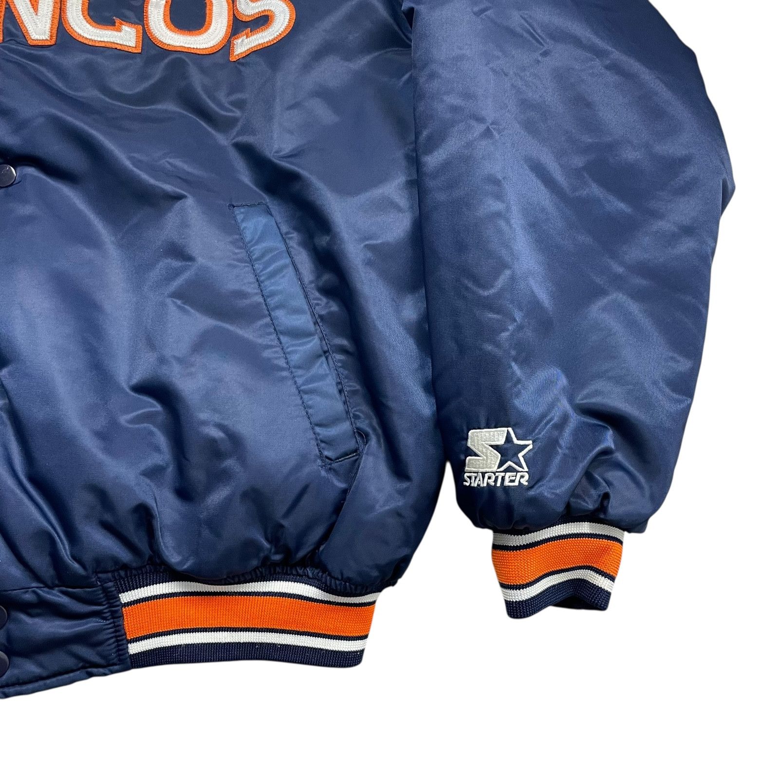 NFL RARE VTG NFL DENVER BRONCOS STARTER SATIN BOMBER JACKET L Size US L / EU 52-54 / 3 - 5 Thumbnail