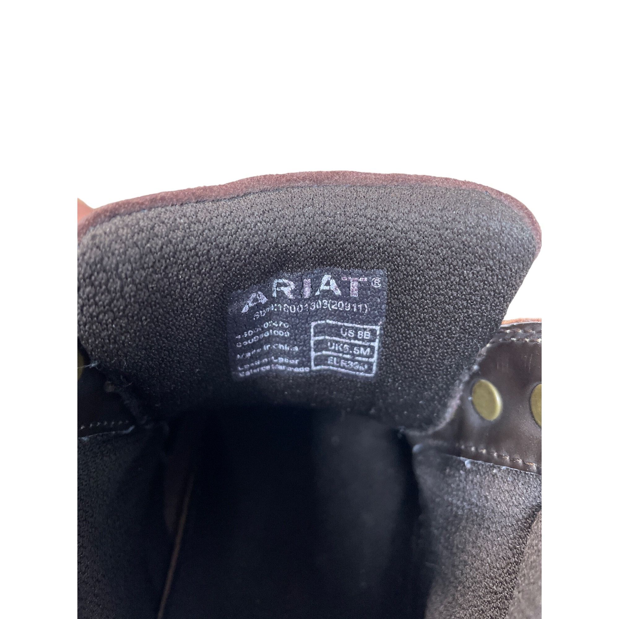 Ariat Ariat Womens Brown Leather Terrain Lace-Up Ankle Boots Size Size US 8 / IT 38 - 7 Thumbnail