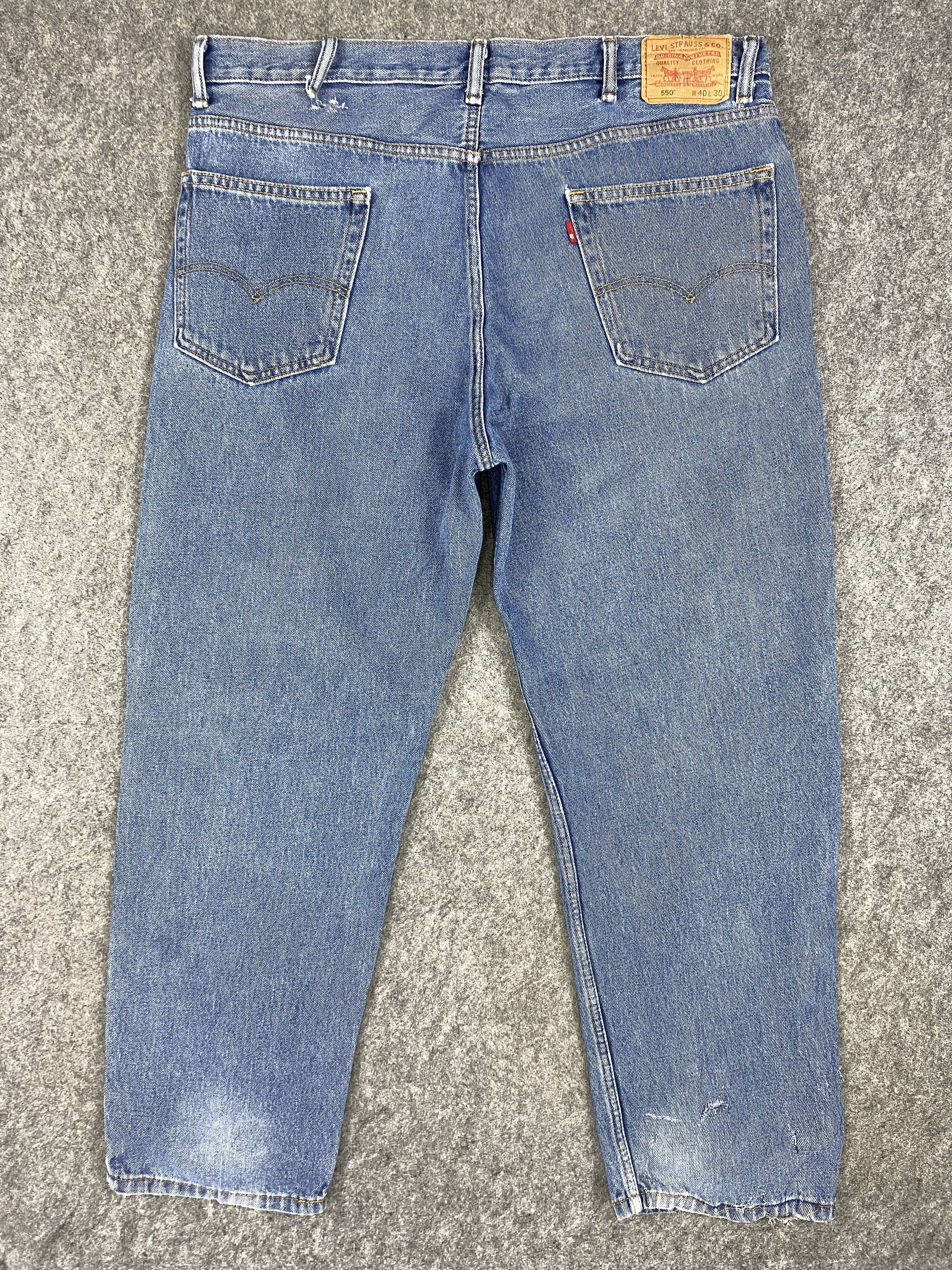 Levi's Blue Vintage Levi's 550 Jeans 40x29 Denim -JN1474 Size US 40 / EU 56 - 2 Thumbnail