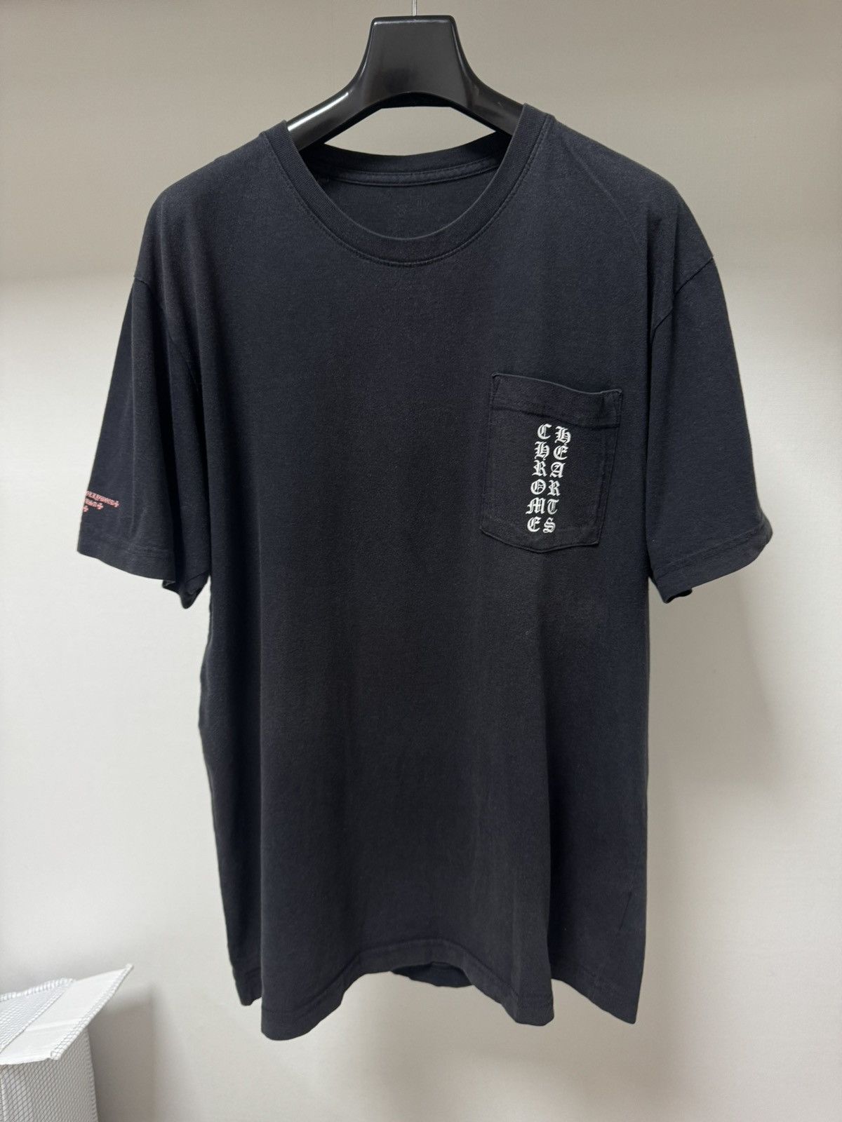 L Chrome hearts Scroll Logo Short Sleeve T-Shirt