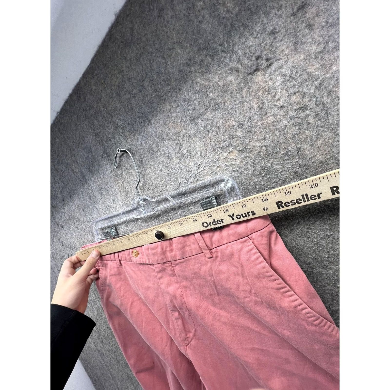 J.McLaughlin J. McLaughlin Pants Mens 34x30 Pink Chino Cotton Regular Fit Straight Leg Casual Size US 34 / EU 50 - 3 Thumbnail