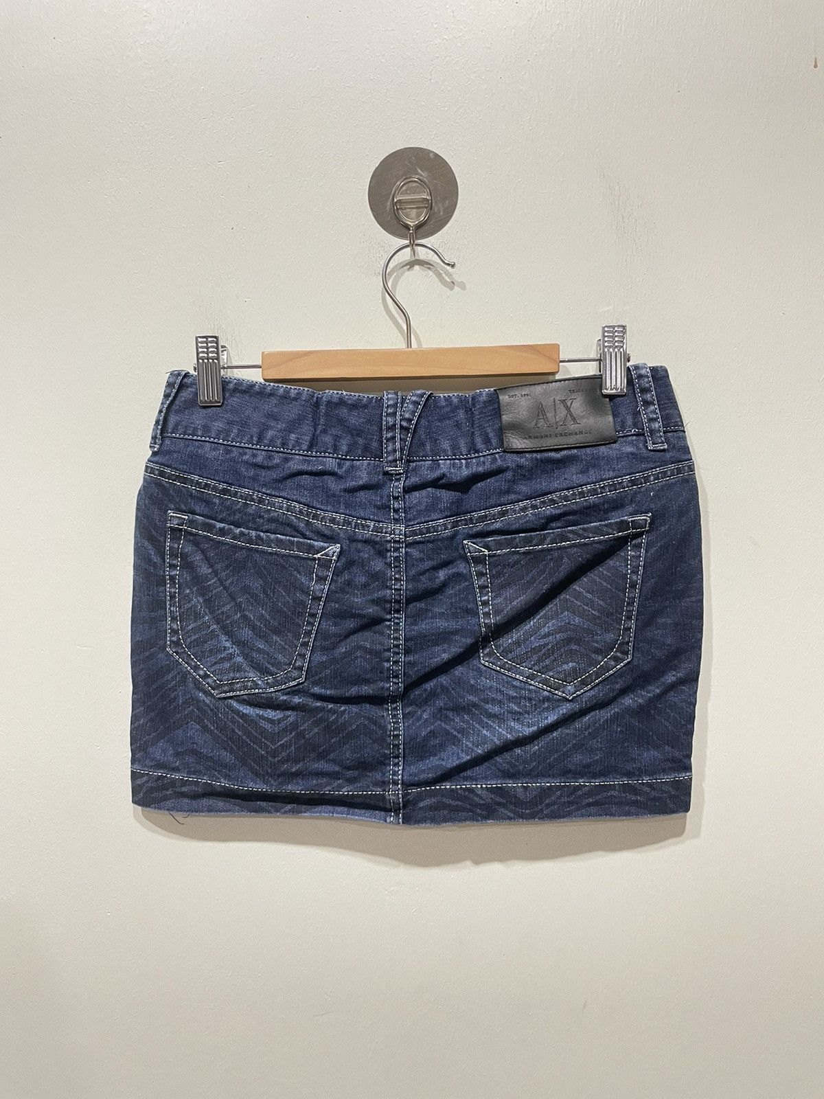 Armani Exchange Armani Exchange Denim Mini Skirt Size 29" - 2 Thumbnail