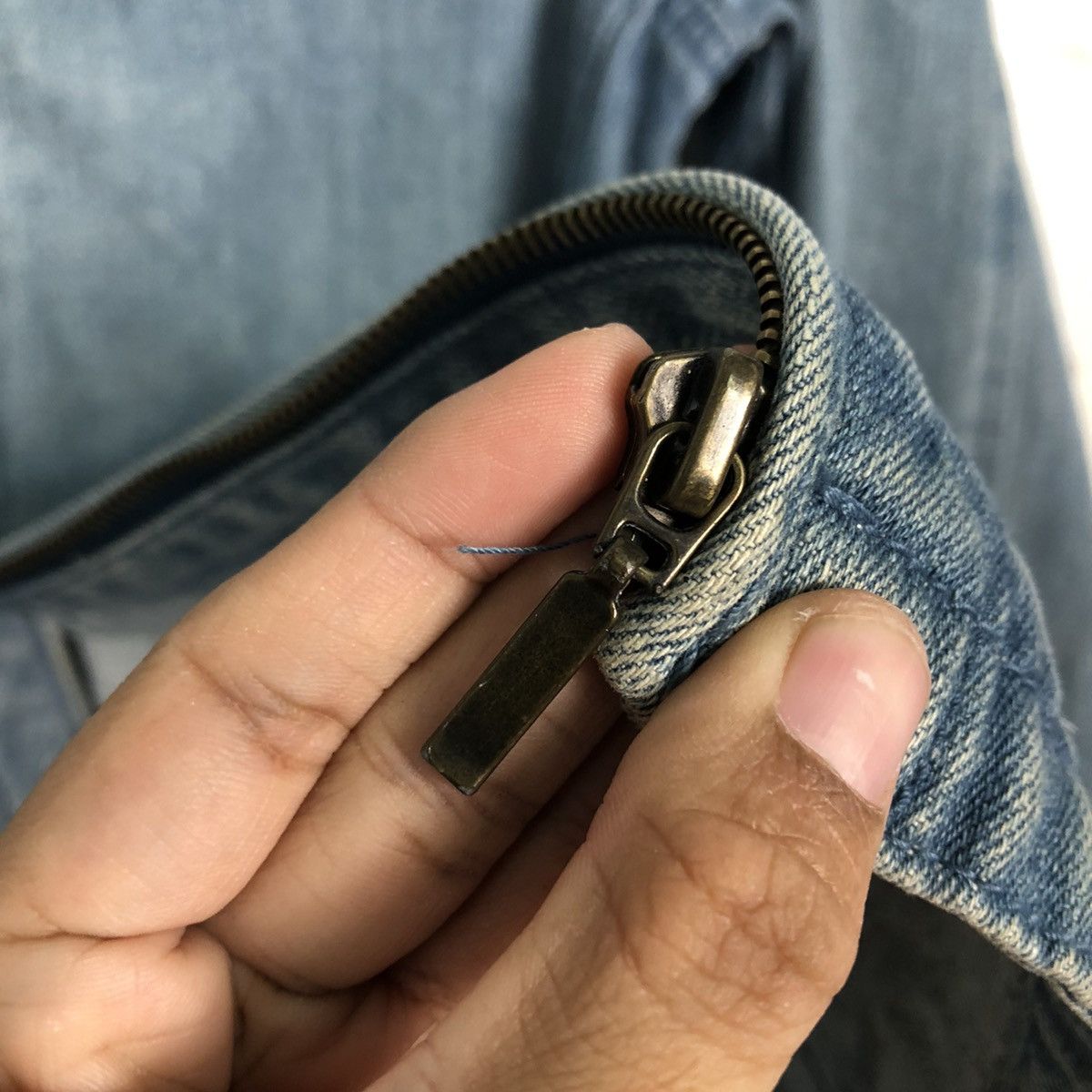 Japanese Brand 📌Vintage Biker Denim Jacket Person's Jeans Issey Miyake Size US L / EU 52-54 / 3 - 19 Thumbnail