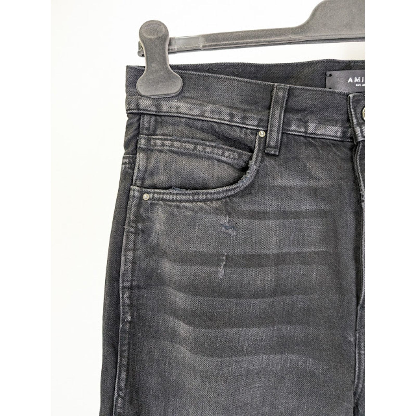 Amiri o1rshd1 Stack Workman Jeans in Aged Black Size US 32 / EU 48 - 8 Thumbnail