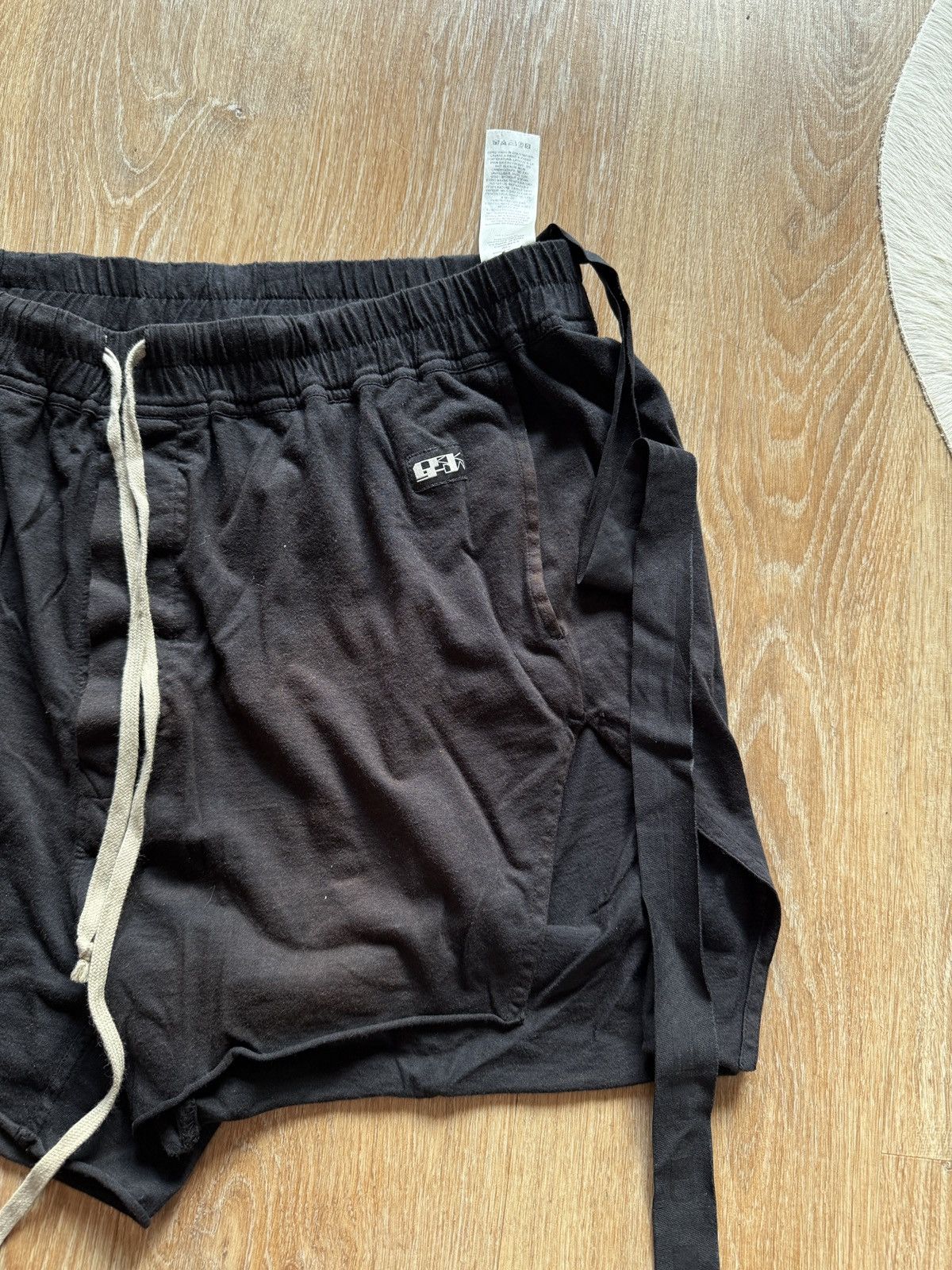Rick Owens Drkshdw Rick Owens DRKSHDW Drawstring Cotton Boxer Shorts Size US 32 / EU 48 - 2 Thumbnail