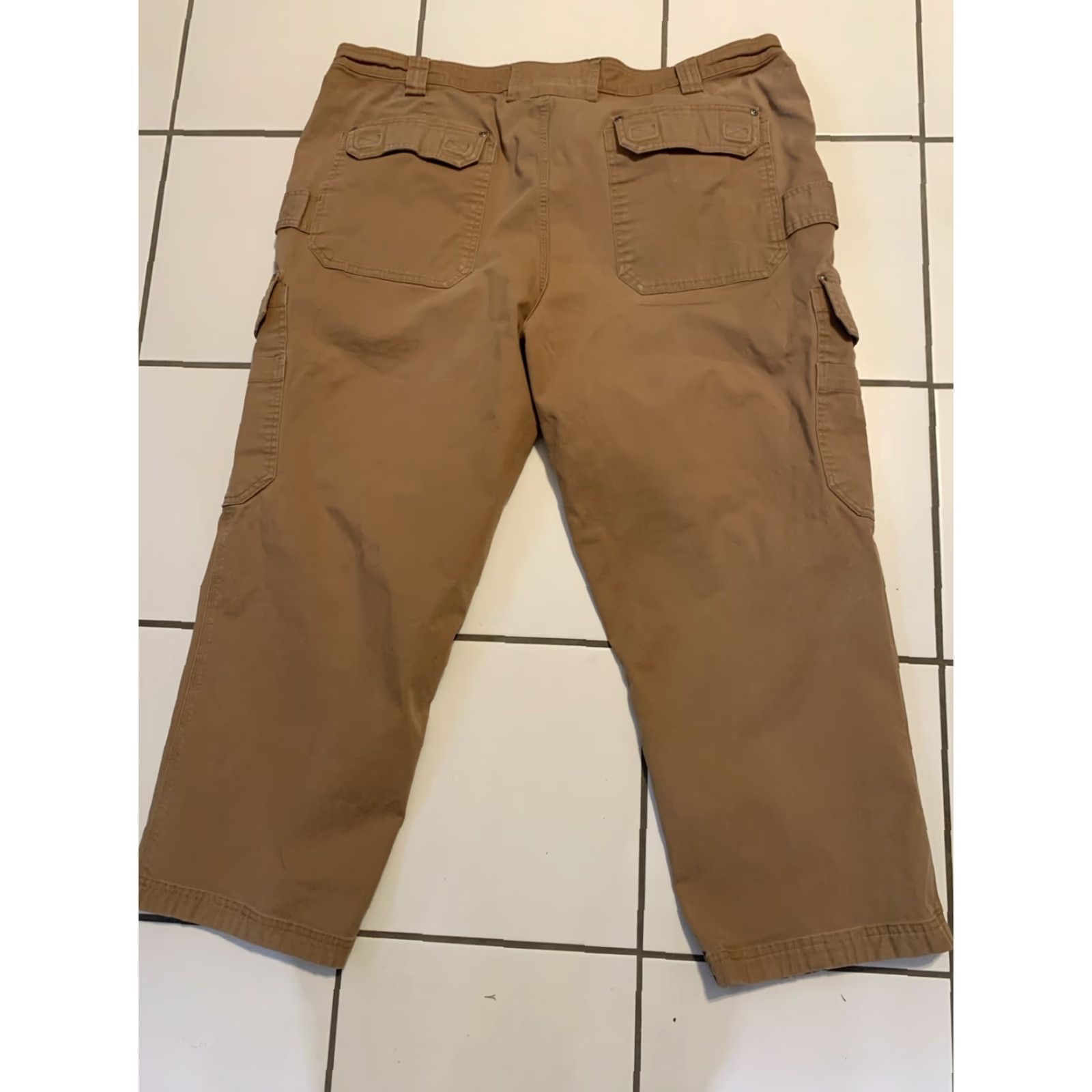 Vintage DULUTH TRADING Men's Big & Tall 48x30 Fire Hose Carpenter Pants Brown Canvas Relaxed Size US 32 / EU 48 - 2 Thumbnail
