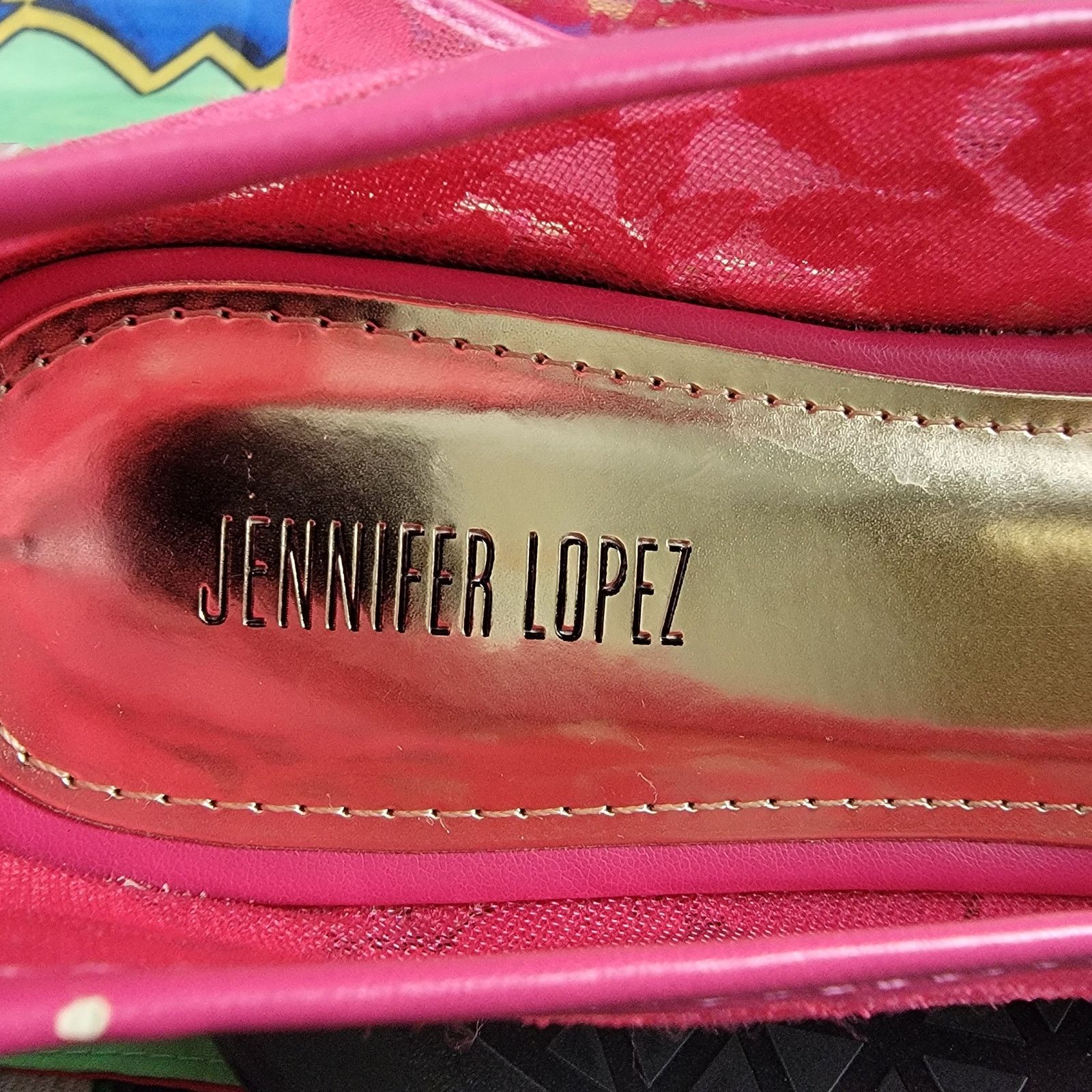 Jennifer Lopez Jennifer Lopez Pink Lace Espadrille Womens Sz 8 Shoes Floral Size US 8 / IT 38 - 6 Thumbnail