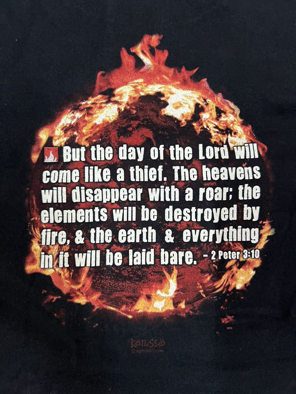 Vintage Vintage 00s Global Warming T-shirt Size US L / EU 52-54 / 3 - 4 Thumbnail