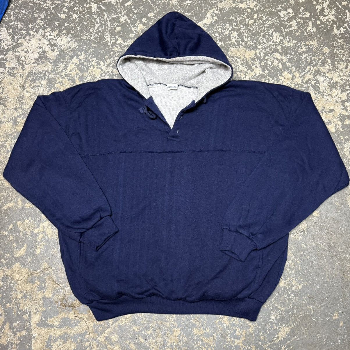 Vintage Honors Waffle Insulated Thermal Pullover Hoodie Swea