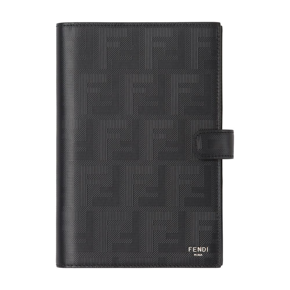Fendi FENDI Shadow black FF logo leather refillable notebook Size ONE SIZE - 1 Thumbnail