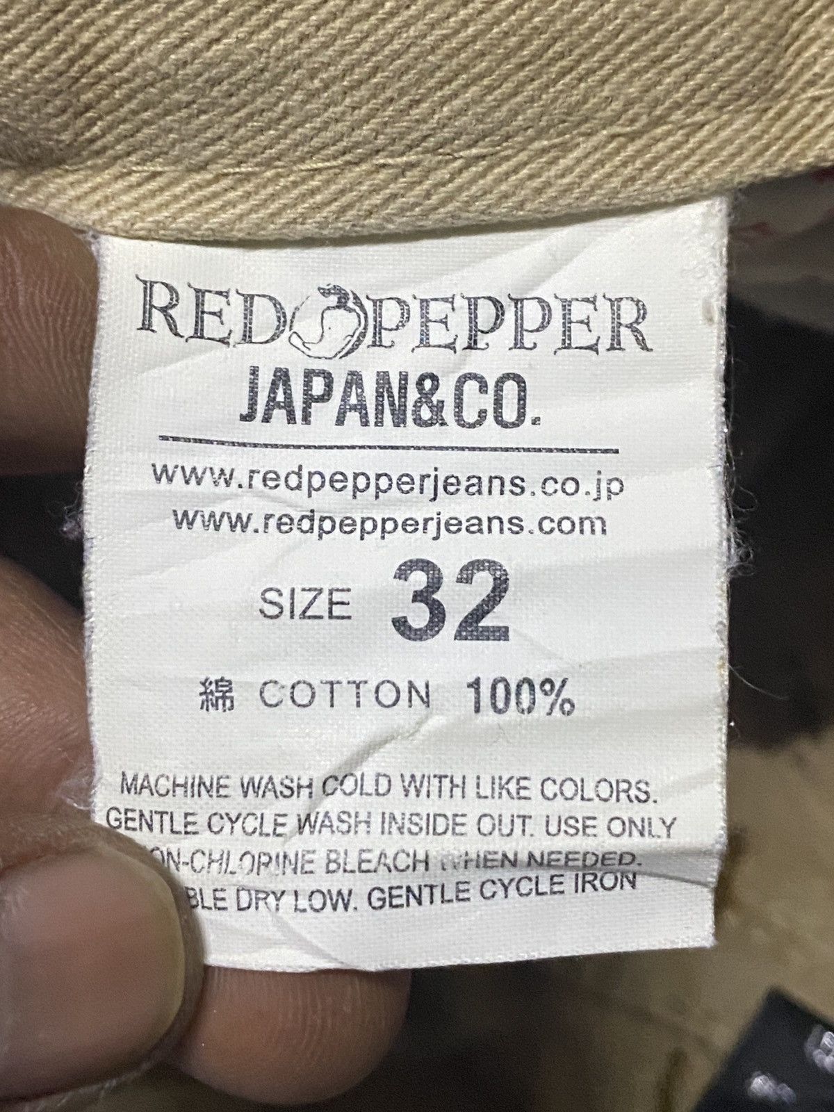 Japanese Brand Red Pepper Avantgarde Skull Button Distressed Loose Jeans Size US 33 - 22 Thumbnail