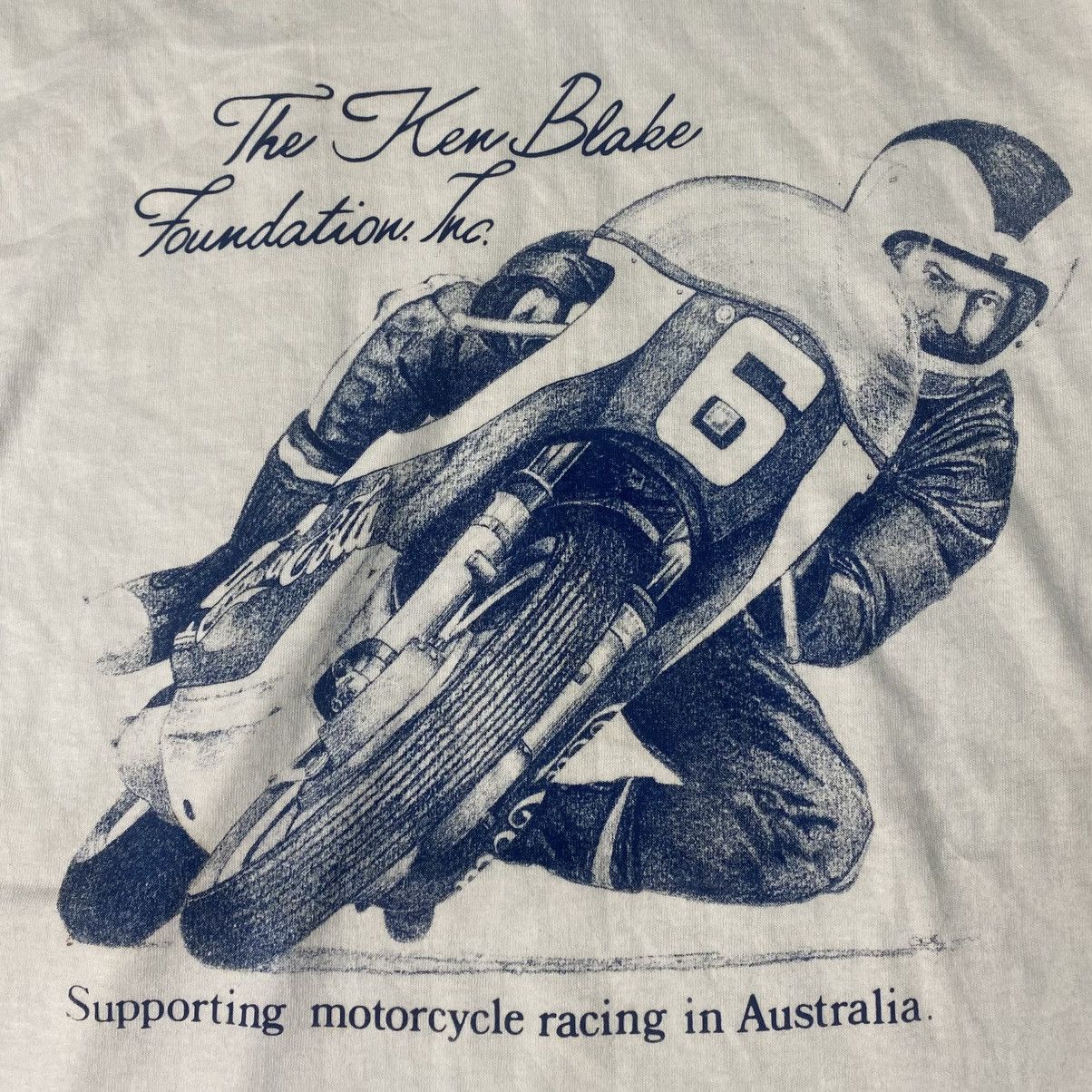 Vintage Vintage kenny Blake Aurstalia Motorcycle Racing Tshirt Size US M / EU 48-50 / 2 - 4 Thumbnail