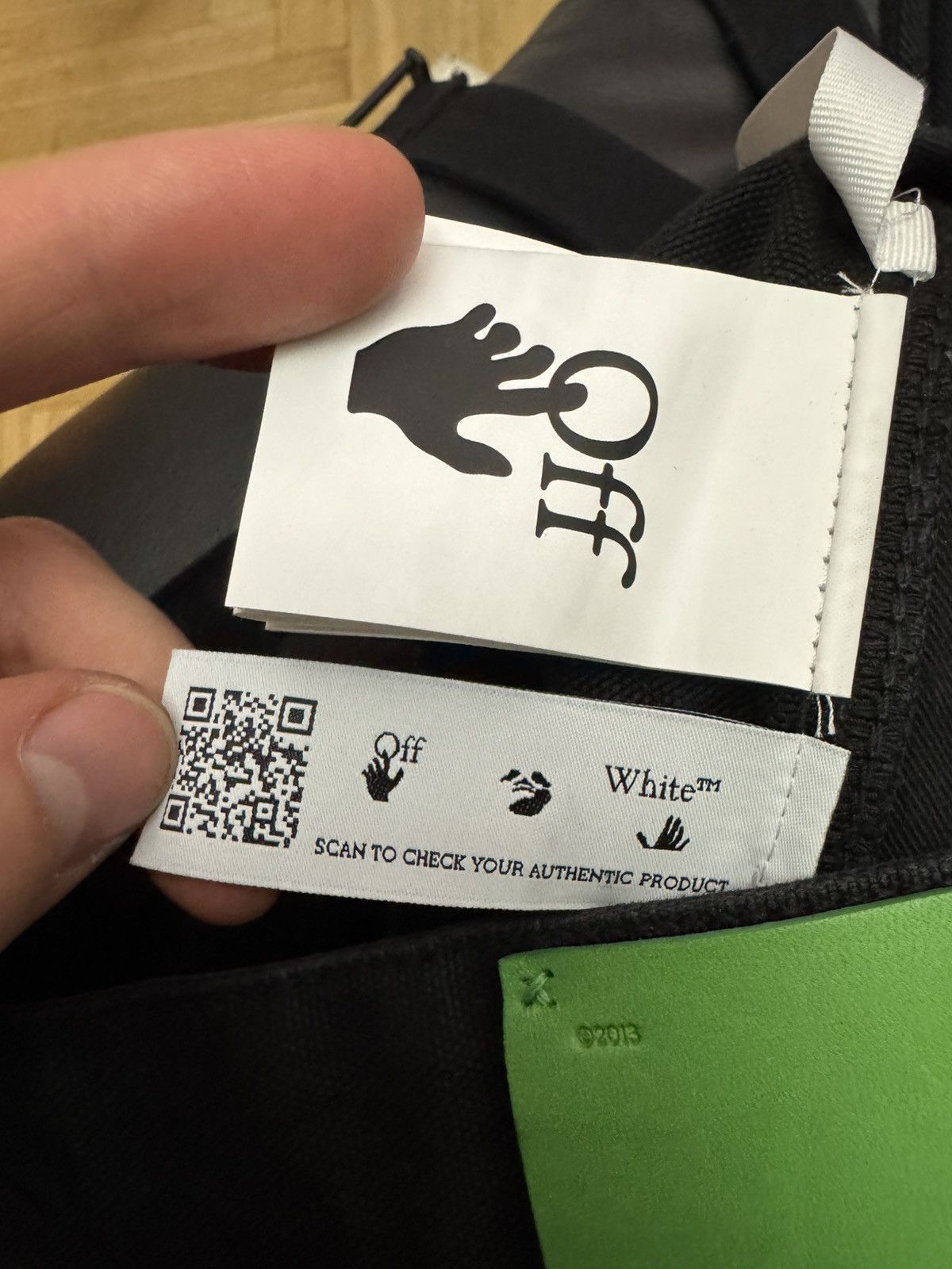 Off-White Off-White Double-Waist Designer Baggy Jeans Luxury Denim Size US 32 / EU 48 - 9 Thumbnail