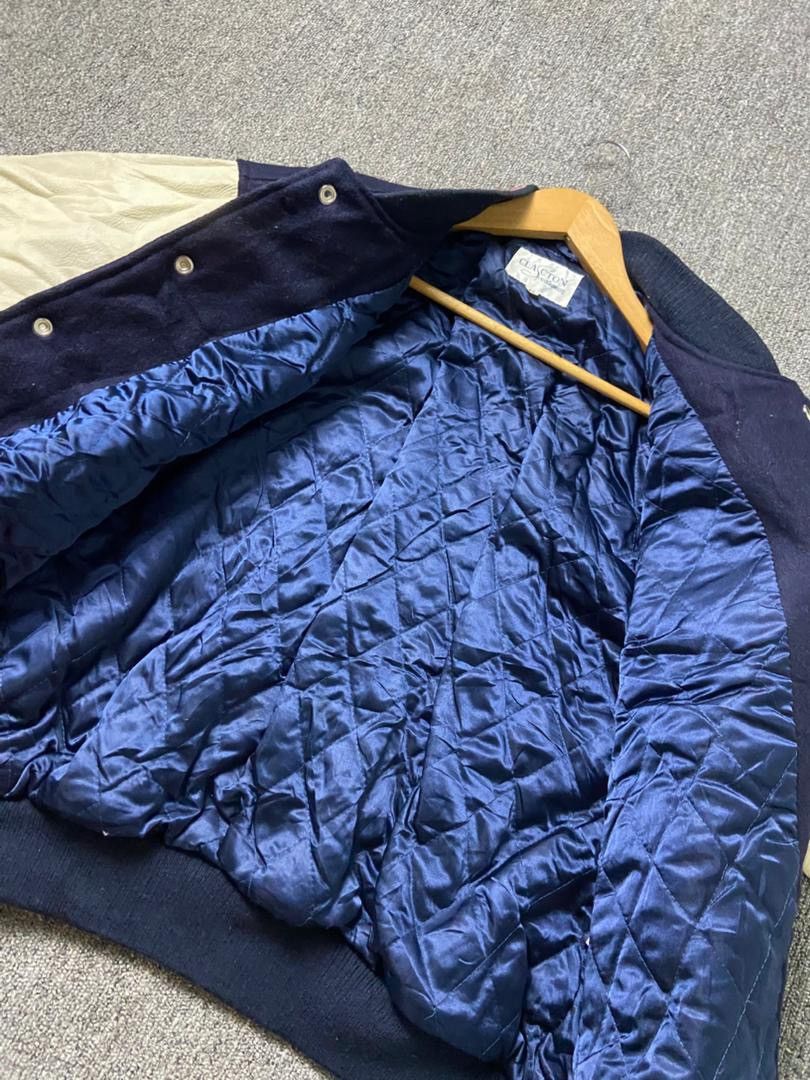 Japanese Brand Clacton Sportswear Varsity Jacket with Leather Sleeve (202) Size US M / EU 48-50 / 2 - 5 Thumbnail