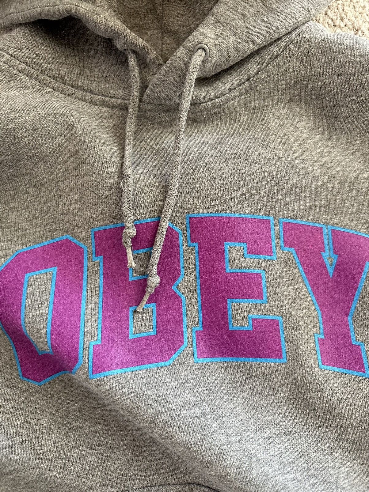Gray obey hoodie hotsell