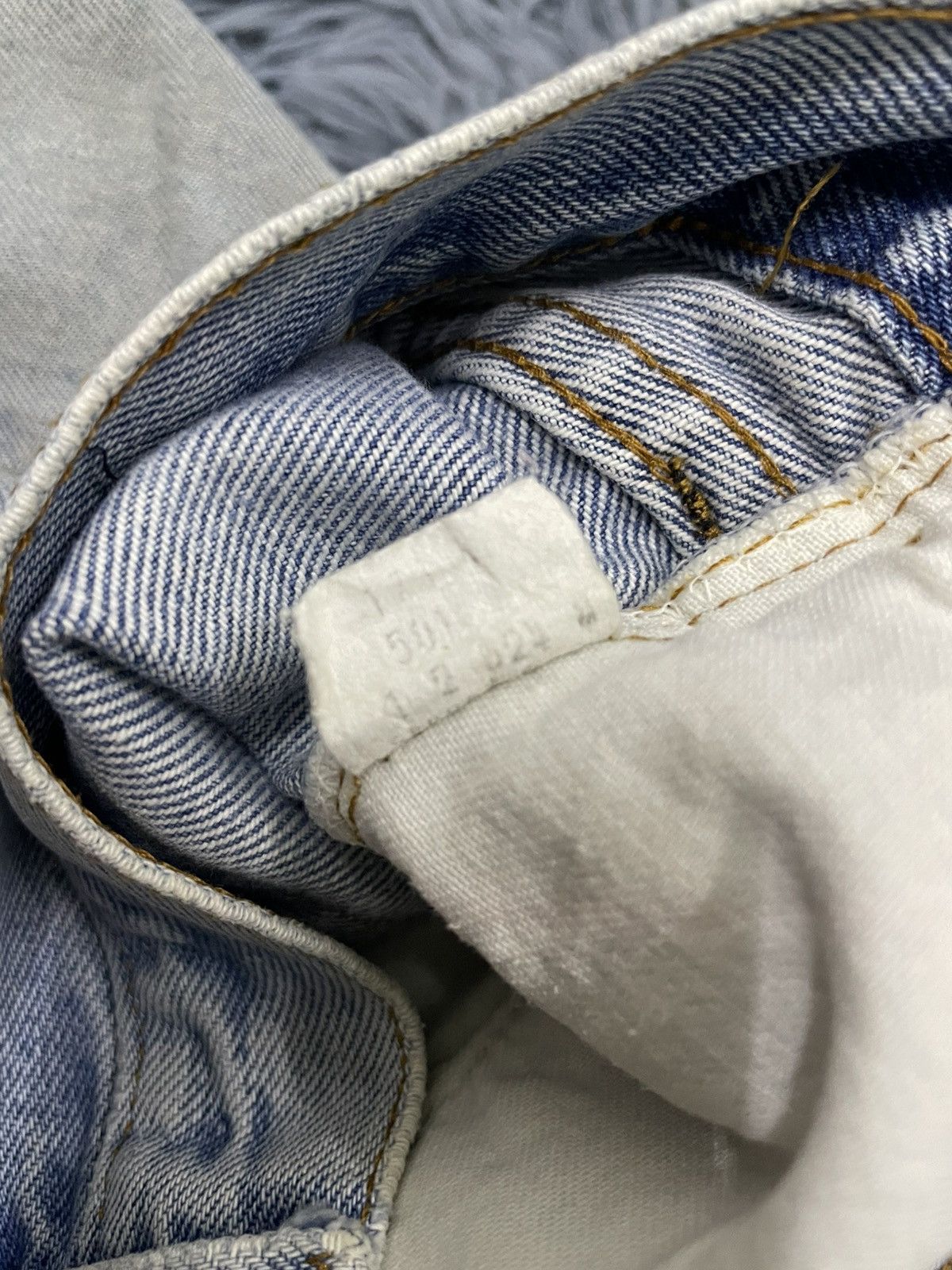 Levi's × Vintage Vtg 501 selvedges distressed denim pant Size US 30 / EU 46 - 14 Thumbnail
