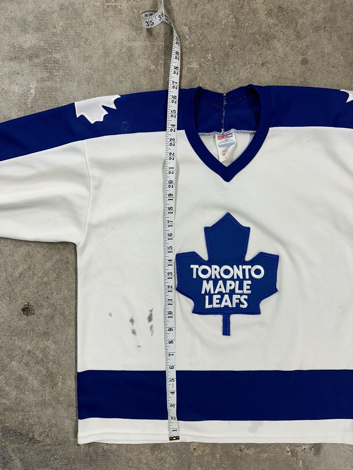 Ccm Vintage 90s CCM Toronto Maple Leafs Hockey Jersey Size US L / EU 52-54 / 3 - 22 Thumbnail