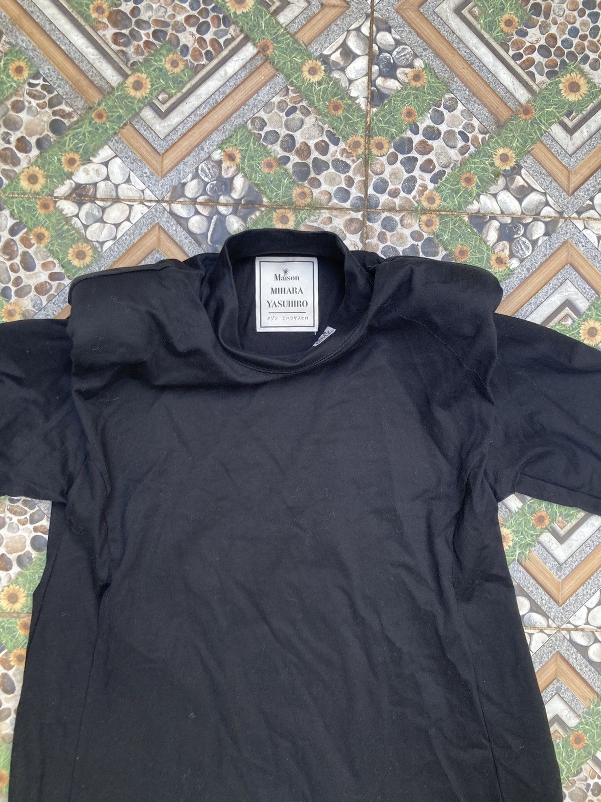 Maison MIHARA YASUHIRO High-Neck Cutsew Dress with Shoulder Pads Avant Garde Size S / US 4 / IT 40 - 10 Thumbnail