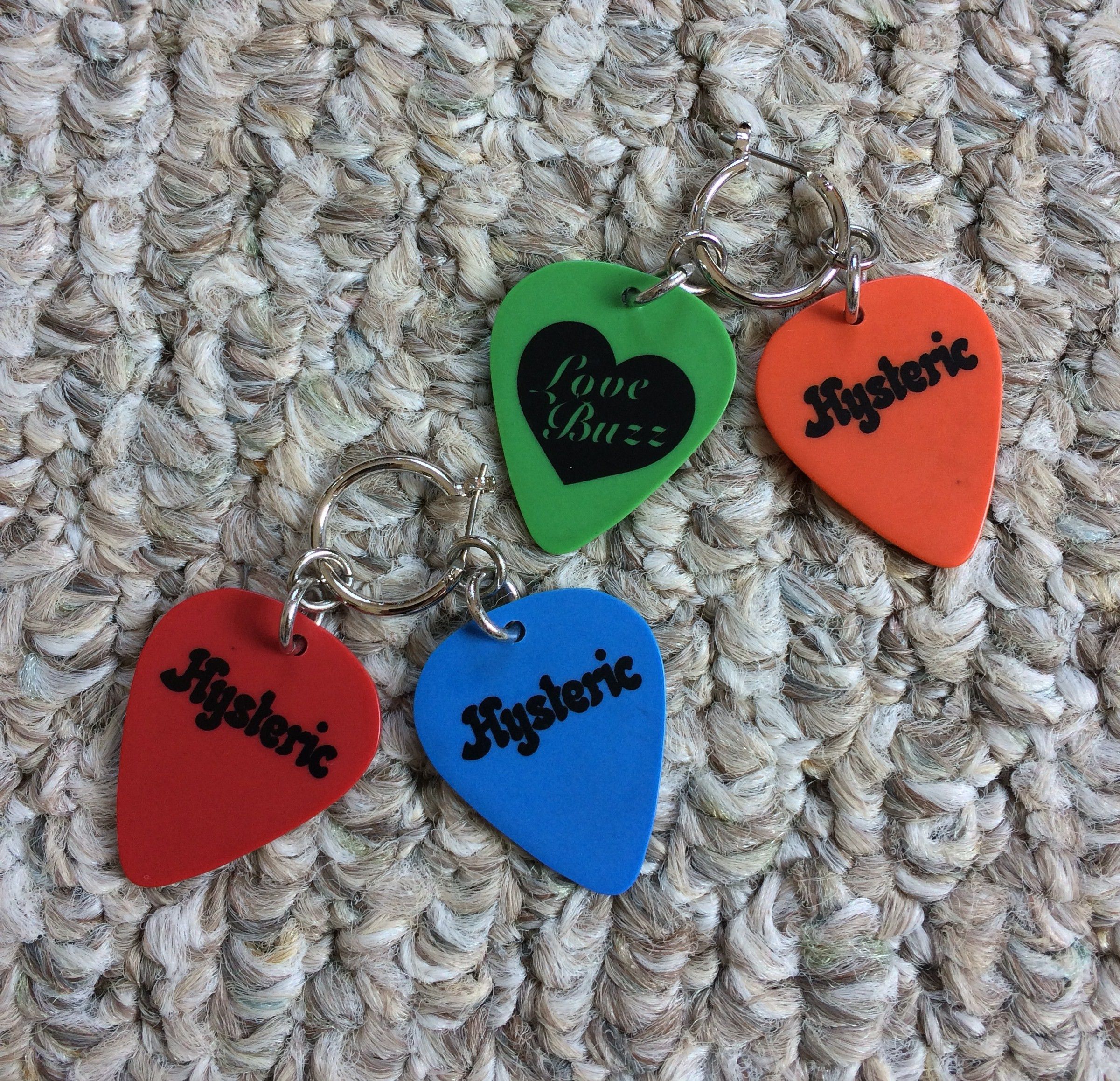 Hysteric Glamour Hysteric Glamour Guitar Pick Charm Earrings Size ONE SIZE - 2 Thumbnail