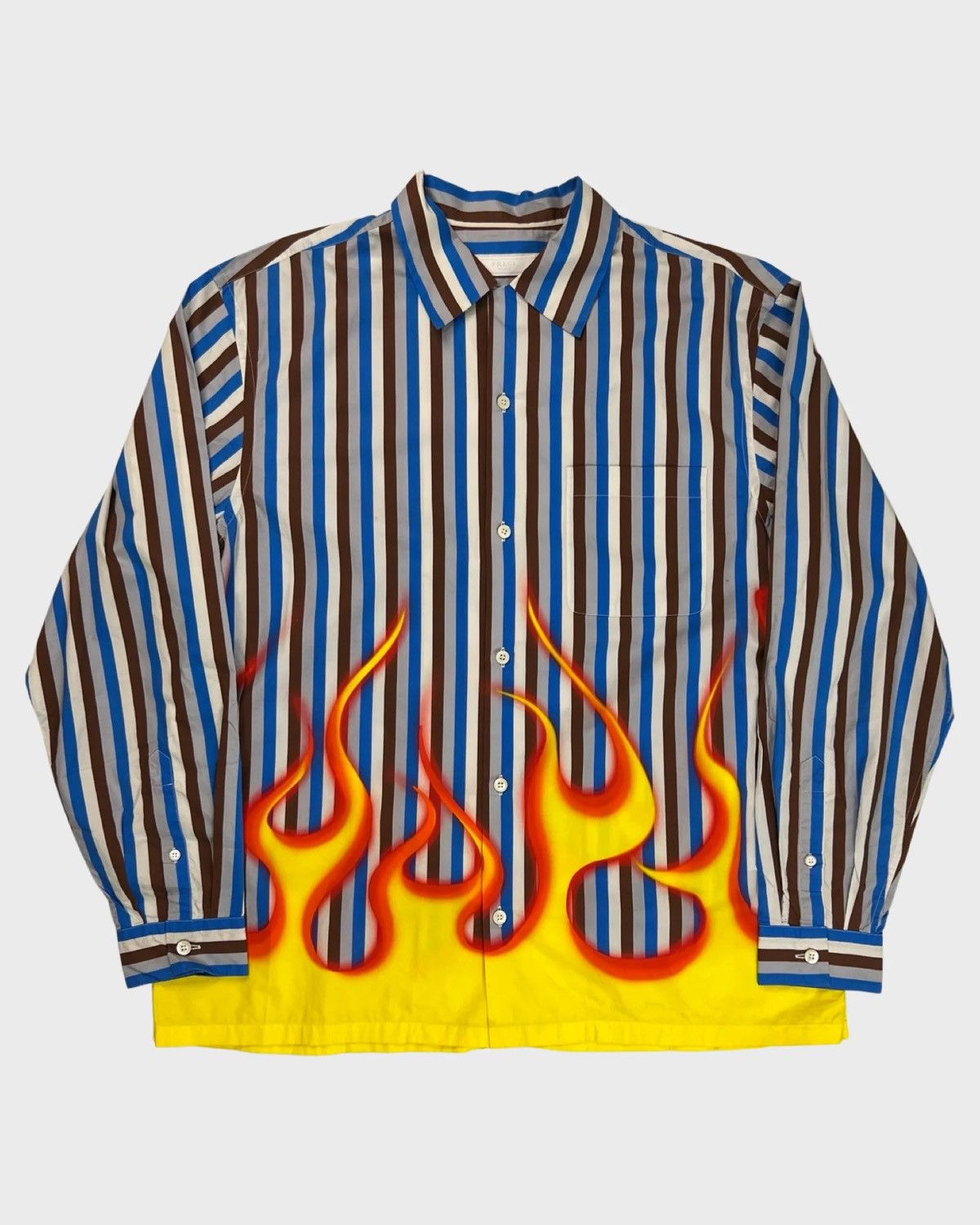 Prada PRADA 1OF1 FLAME LONGSLEEVE BUTTON UP SHIRT SZ:L Size US L / EU 52-54 / 3 - 1 Thumbnail