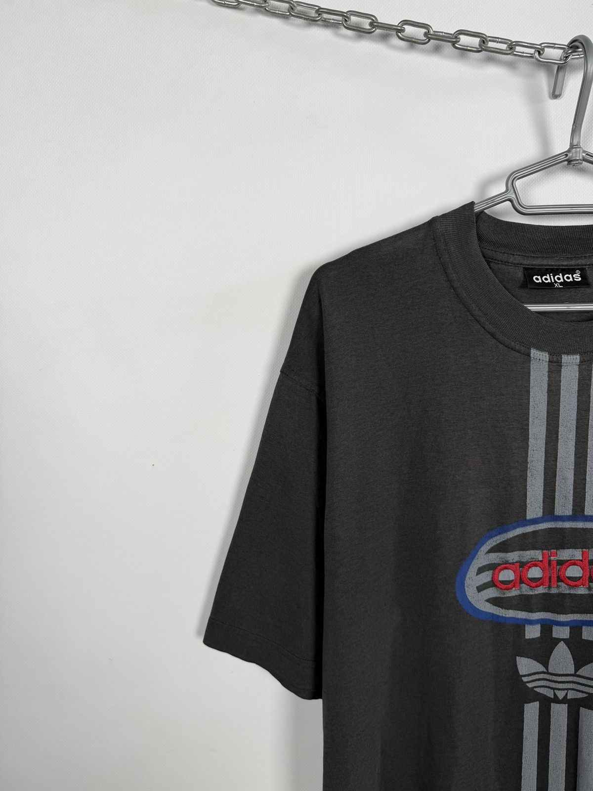 Adidas Adidas Vintage 90s T-Shirt Retro Three Stripes Trefoil Logo Size US XL / EU 56 / 4 - 3 Thumbnail