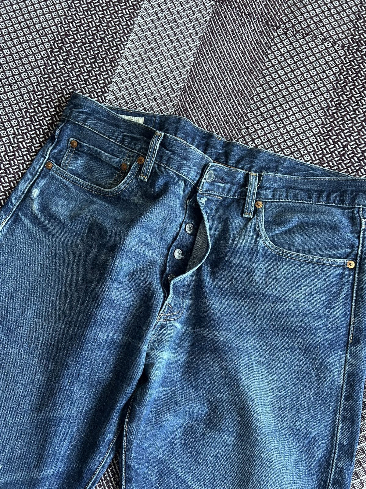 Levi's Vintage Levis 501 Premium Jeans Faded Distressed Wash Sz W34 Size US 34 / EU 50 - 16 Thumbnail