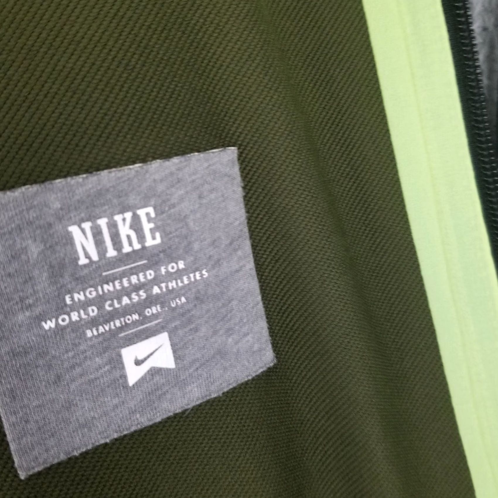 Nike Nike Tech Fleece Full Zip Hoodie Mens XXL Gray Green Lined Jacket Size US XXL / EU 58 / 5 - 6 Thumbnail