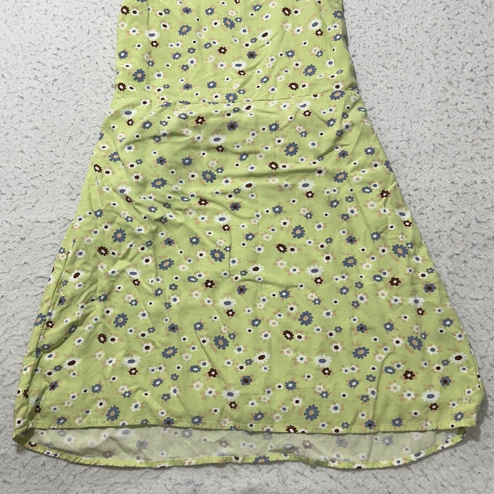 Other Kendall + Kylie Medium Green Floral Dainty Mini Dress Size M / US 6-8 / IT 42-44 - 5 Thumbnail
