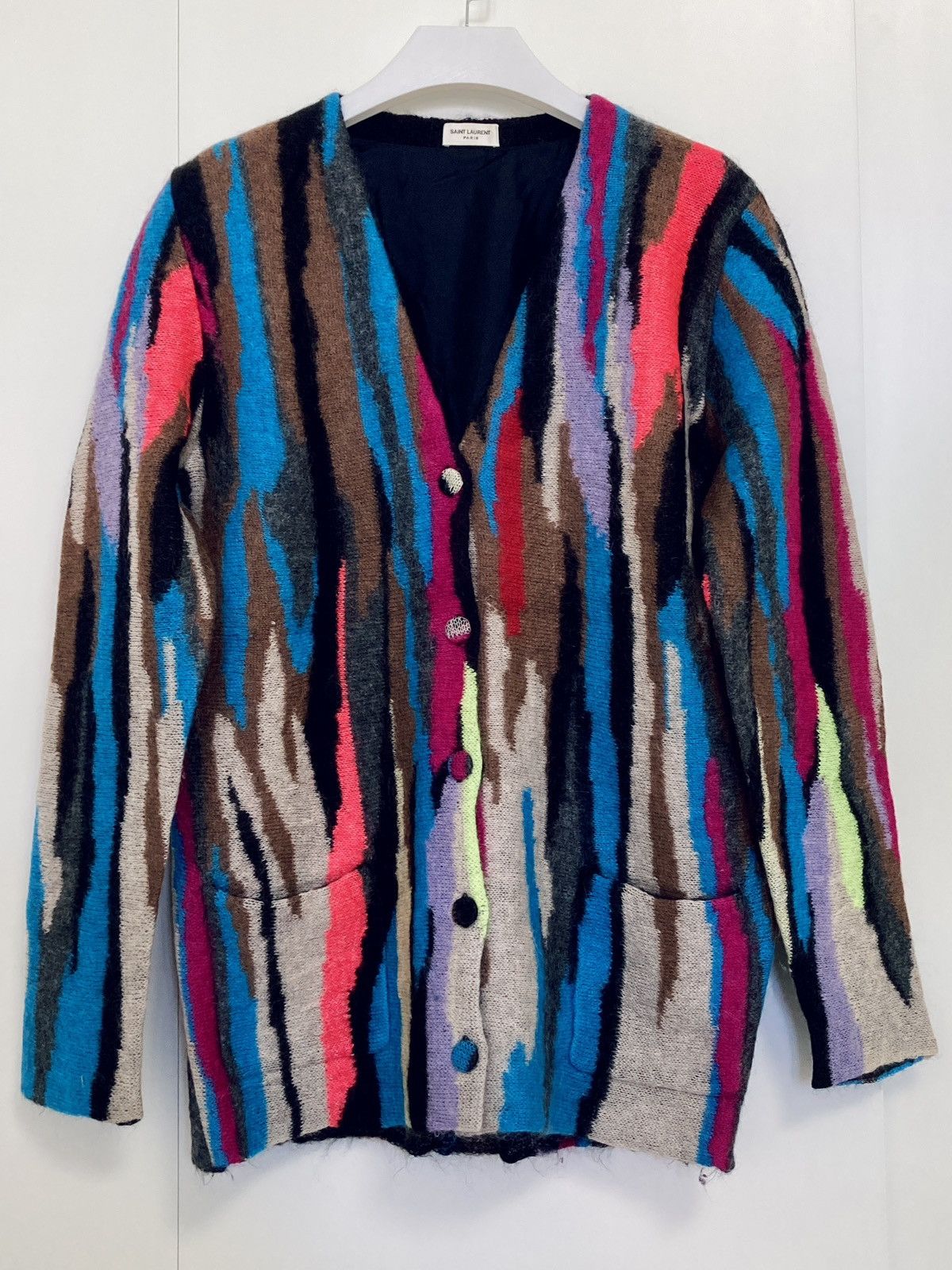 Saint Laurent Paris Saint Laurent ss16 rose wool cardigan by Hedi