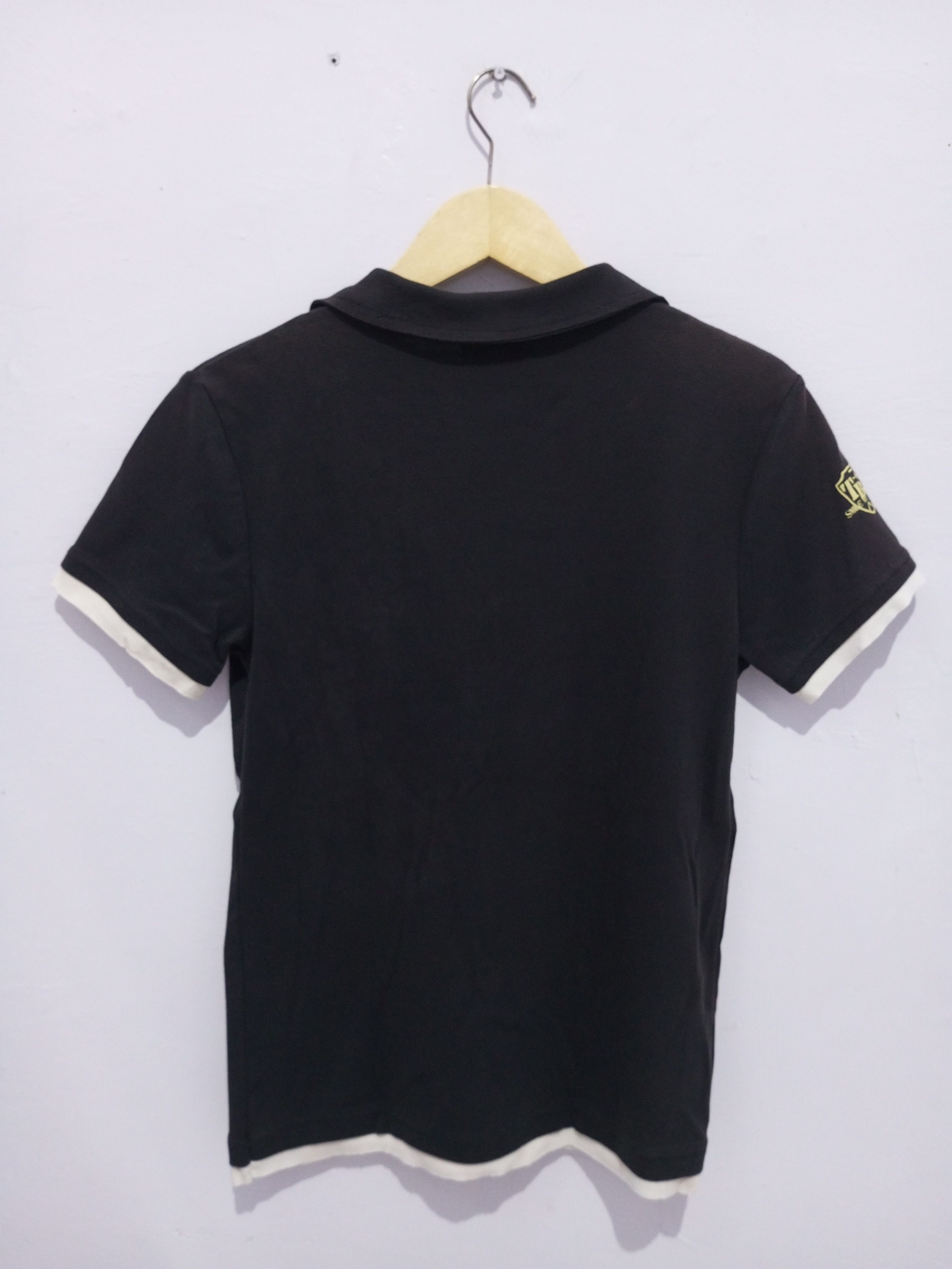 Tbj nearby double layer distressed polo shirt