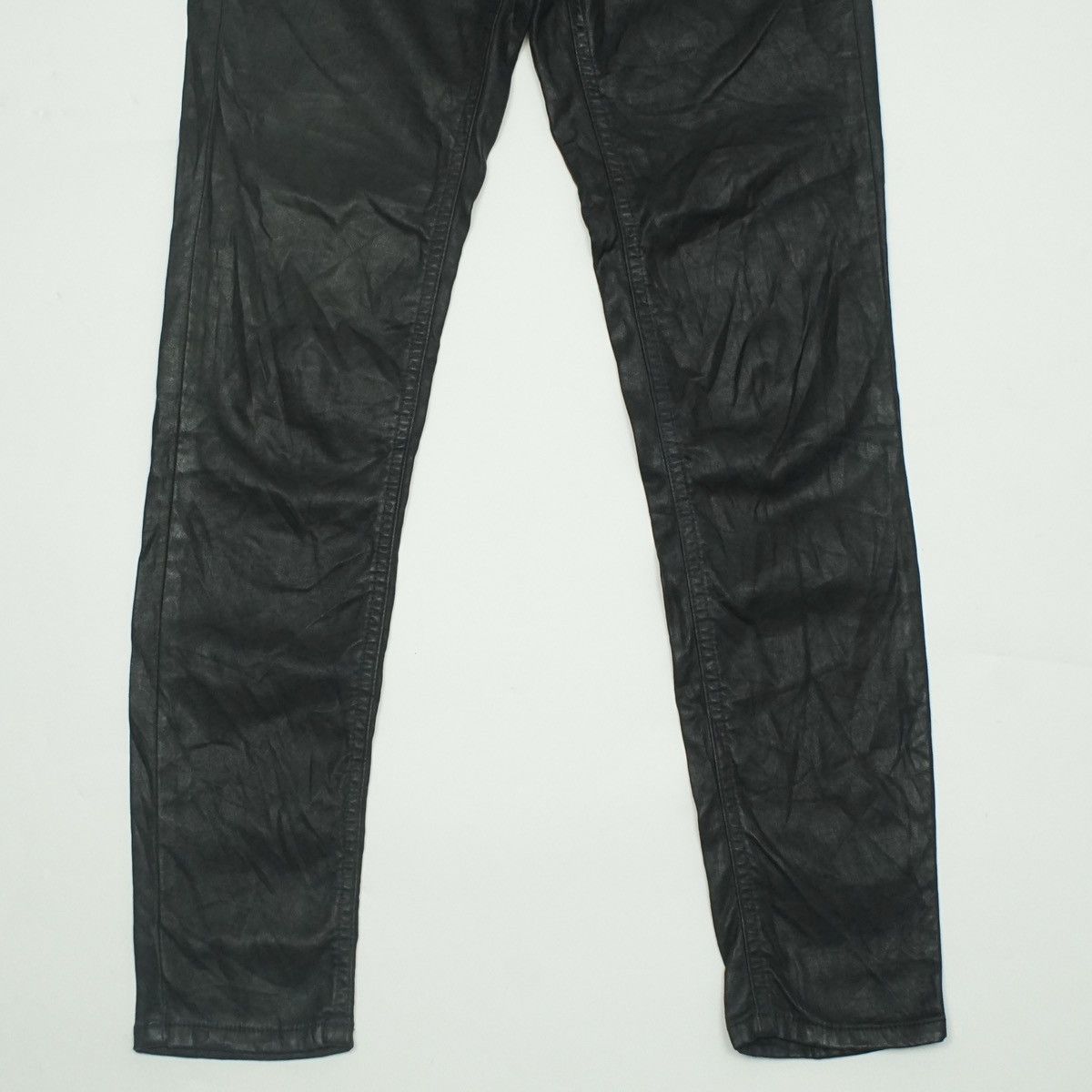Diesel *NoTariff Diesel Black Gold Waxed Skinny Pants Size 27" / US 4 / IT 40 - 2 Thumbnail