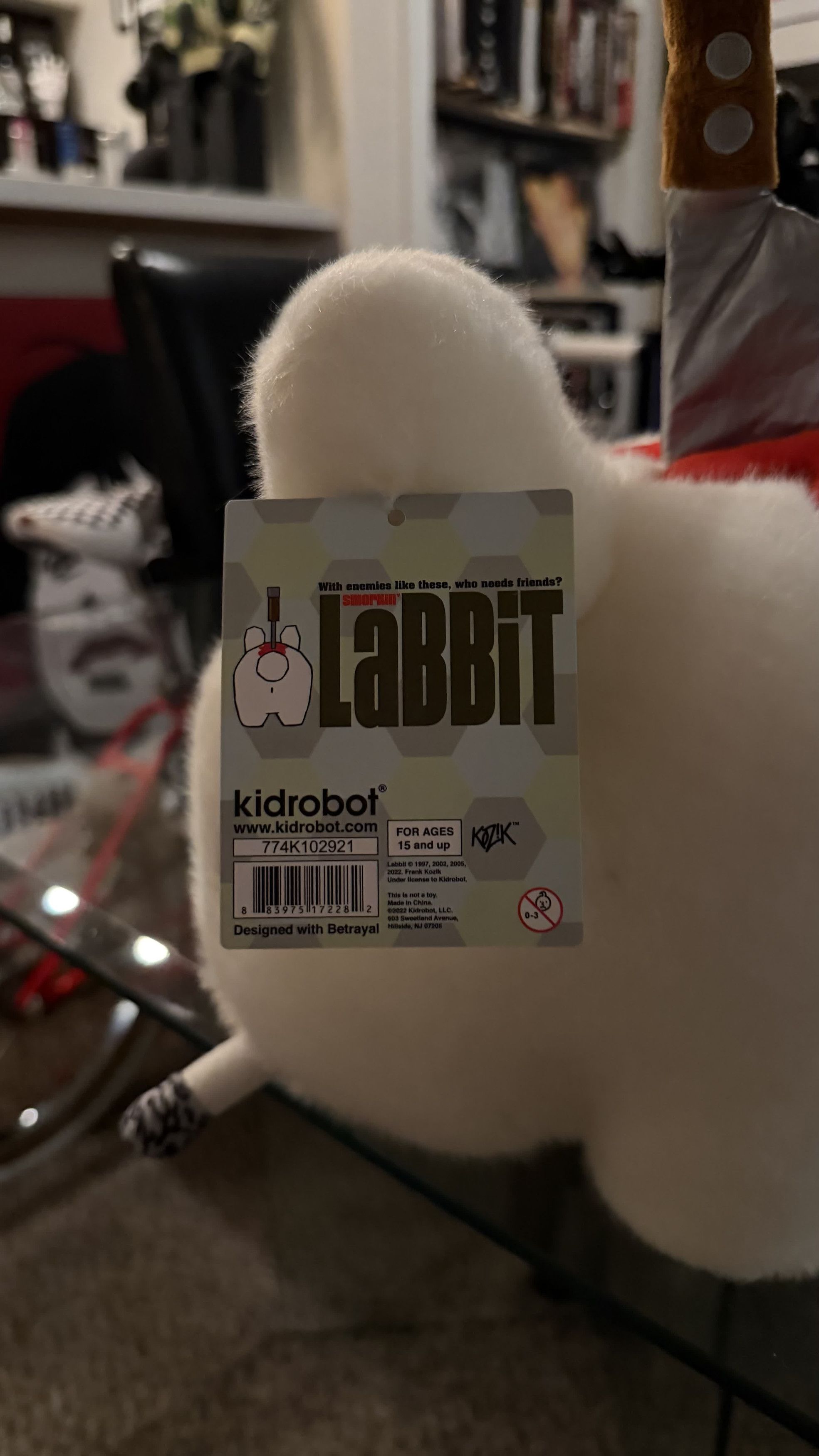 Kid Robot *RARE* KOZIK KIDROBOT BACKSTAB SMORKIN LABBIT 14" KAWS Size ONE SIZE - 14 Thumbnail