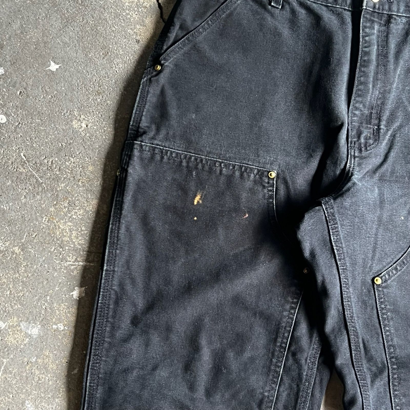 Carhartt × Vintage Carhartt black double knee work wear carpenter pants Size US 33 - 4 Thumbnail