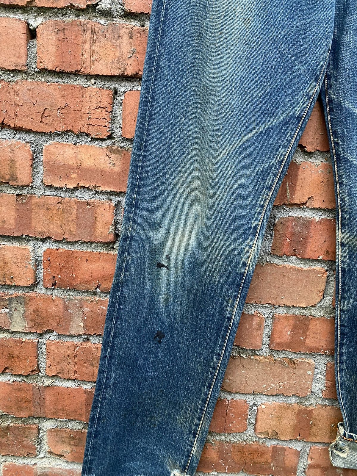 Japanese Brand × Vintage size 29x32.5 super rare EVIS redline vintage denime Size US 29 - 5 Thumbnail
