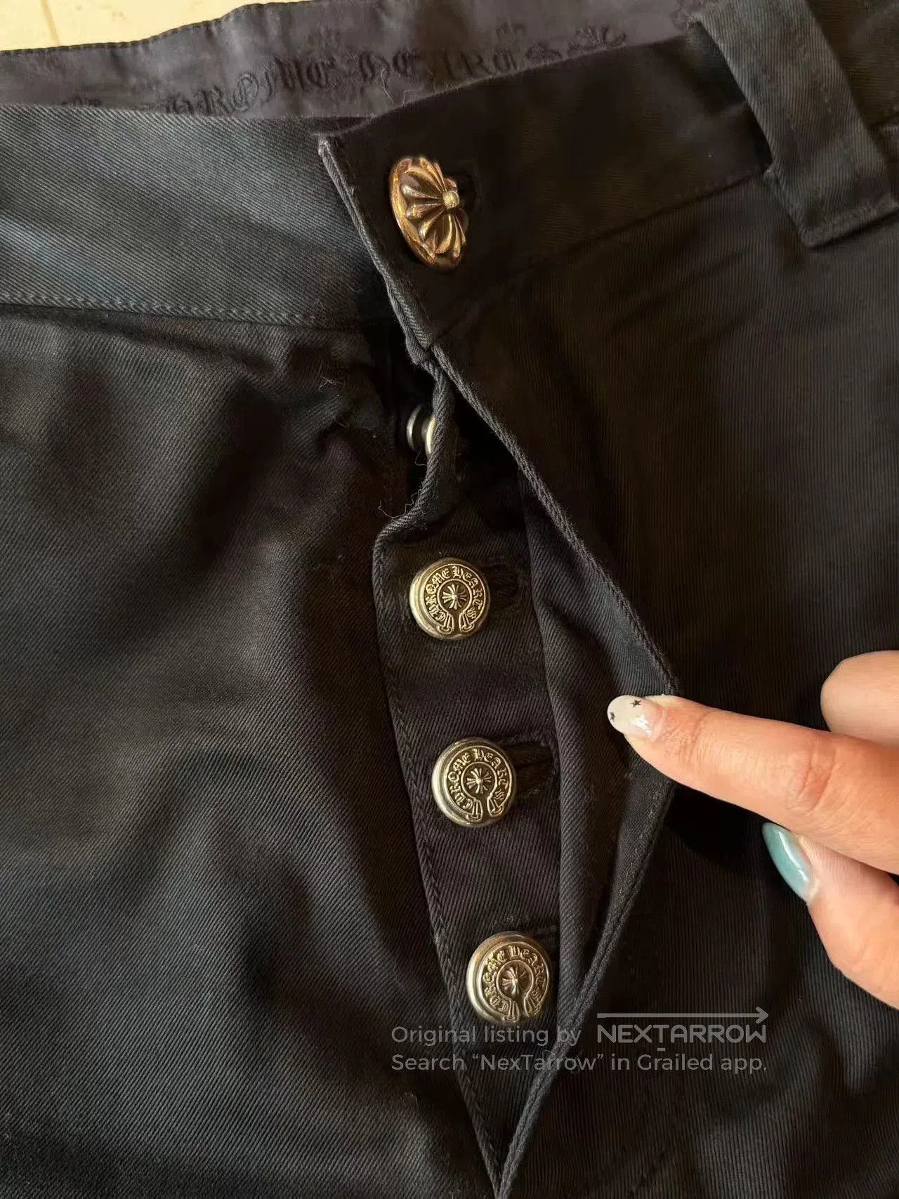 Chrome Hearts Chrome Hearts Black Cargo Shorts with Studs. Size US 36 / EU 52 - 7 Thumbnail