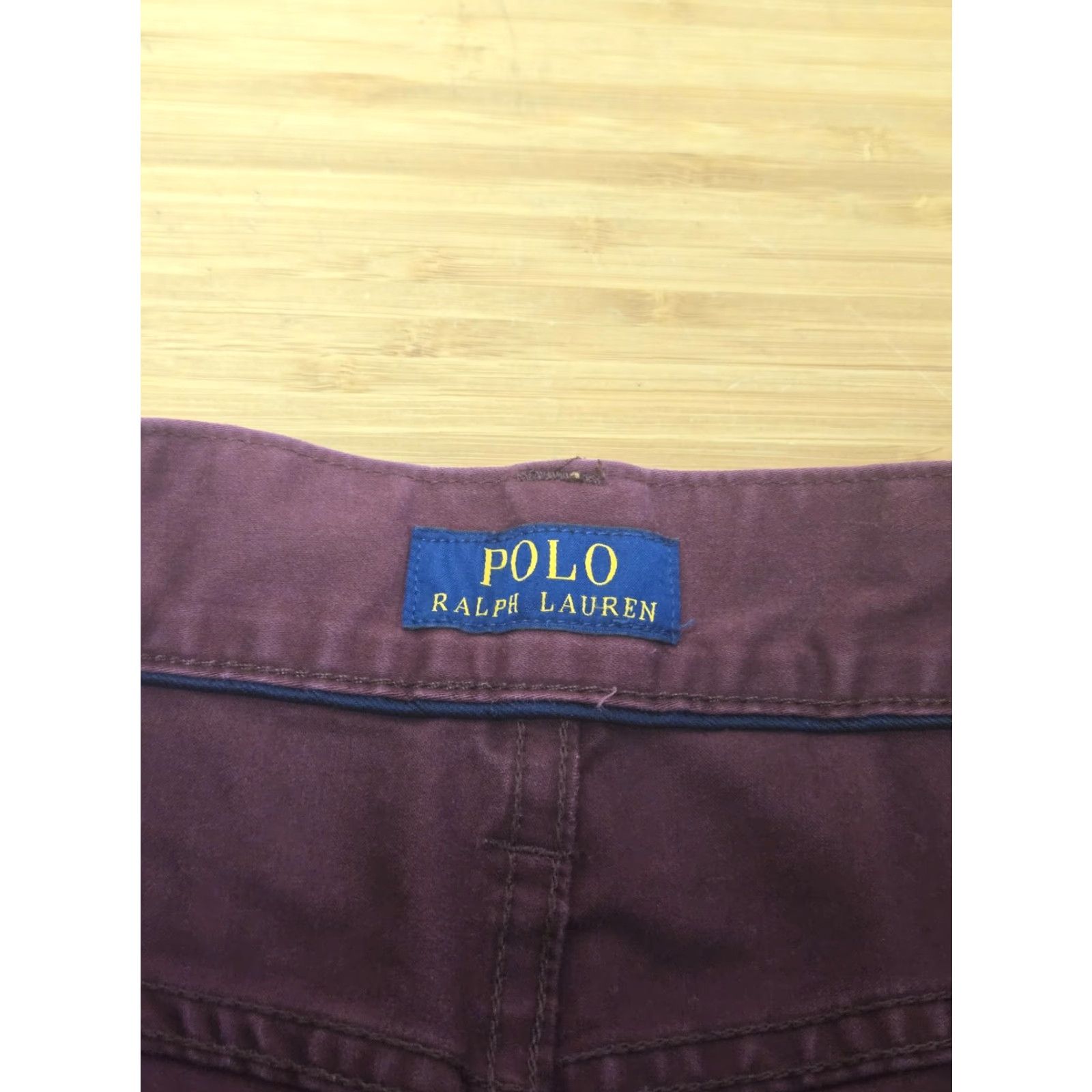 Polo Ralph Lauren Polo Ralph Lauren Jeans Mens 40x30 Burgundy 5 Pocket Straight Leg Pants Size US L / EU 52-54 / 3 - 7 Thumbnail