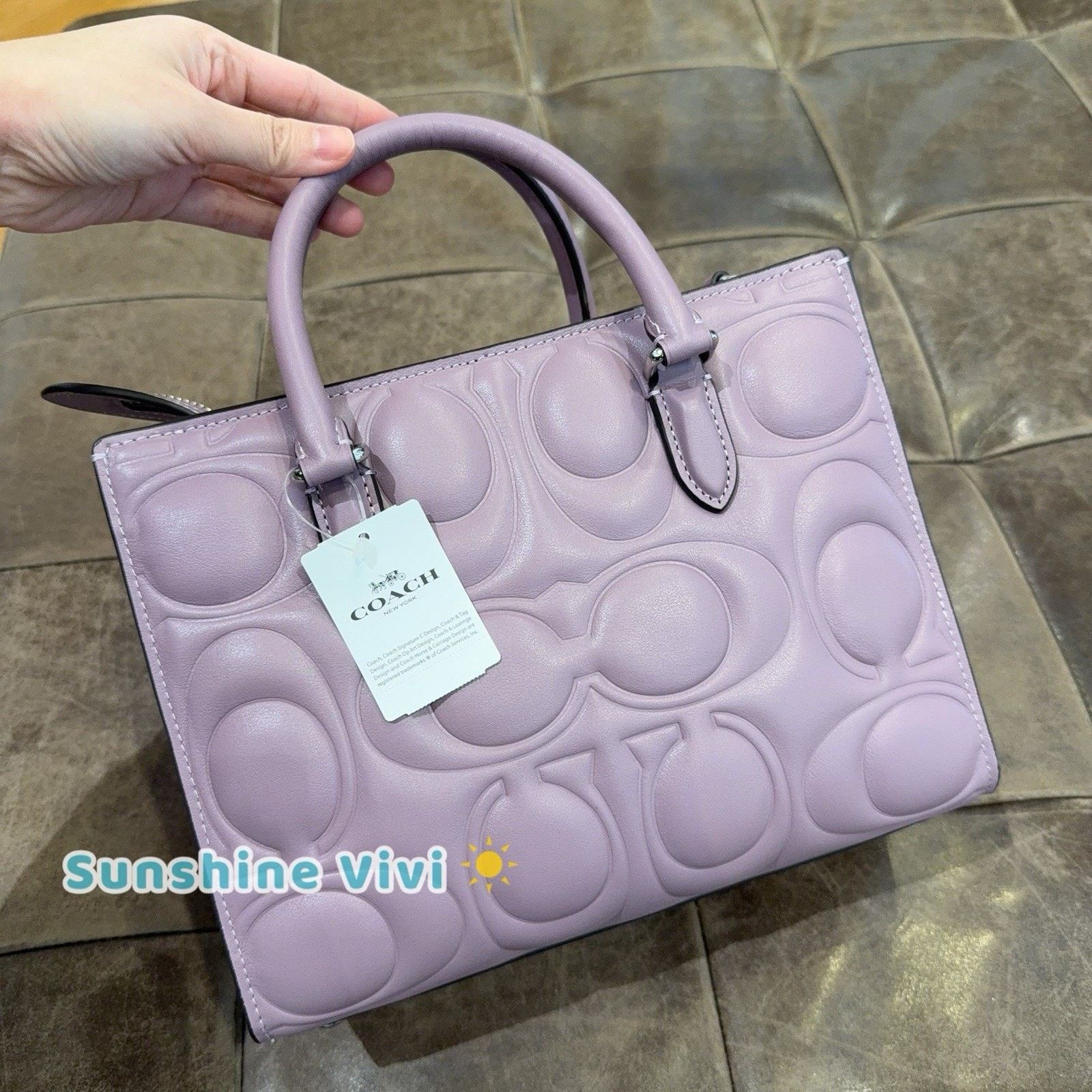 Coach NWT bundle Coach Maggie Small Tote CY670 & CZ633 Motif Chain Size ONE SIZE - 5 Thumbnail