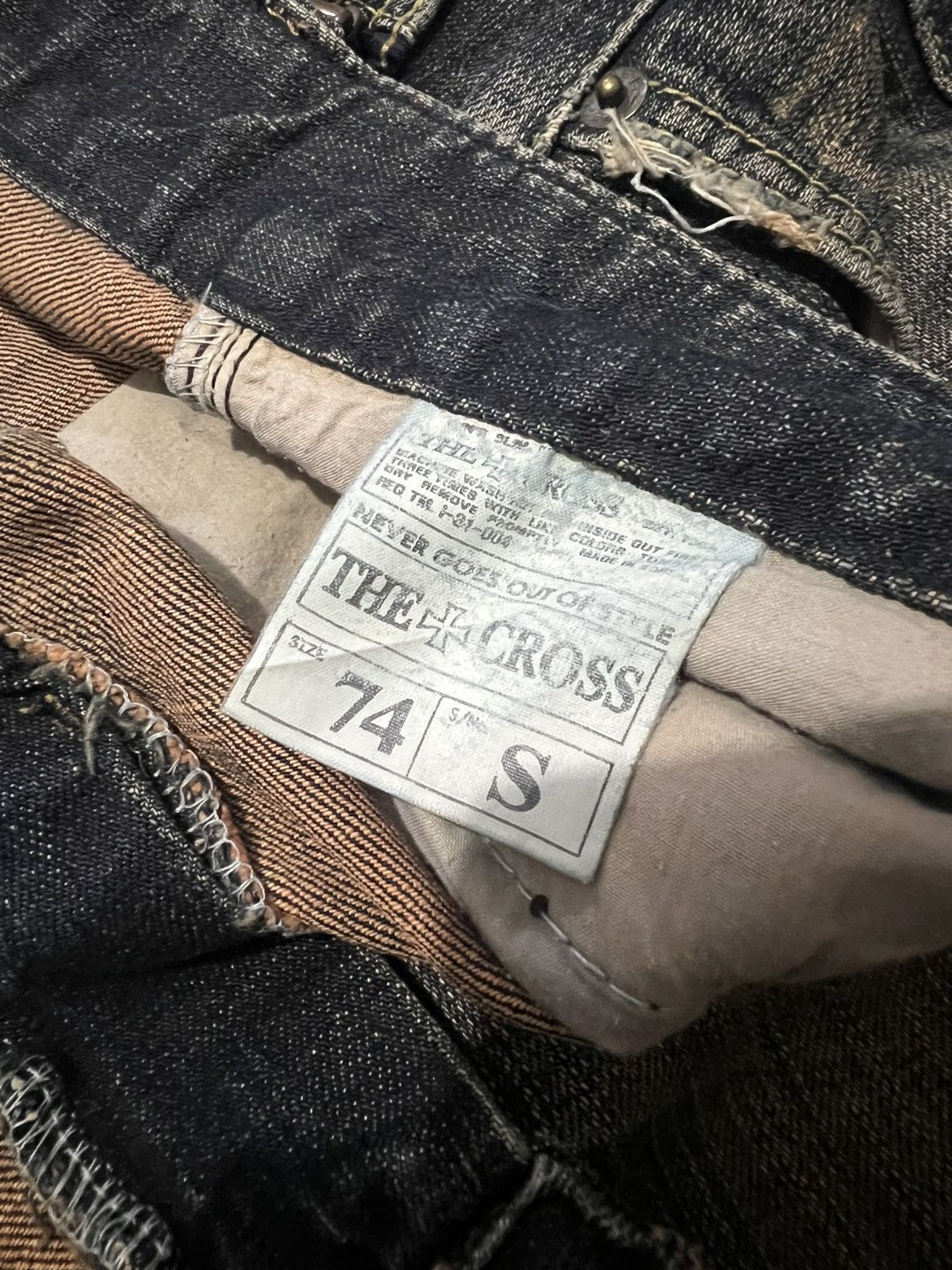 Tornado Mart The Cross Mudwash Jeans Size US 31 - 6 Thumbnail